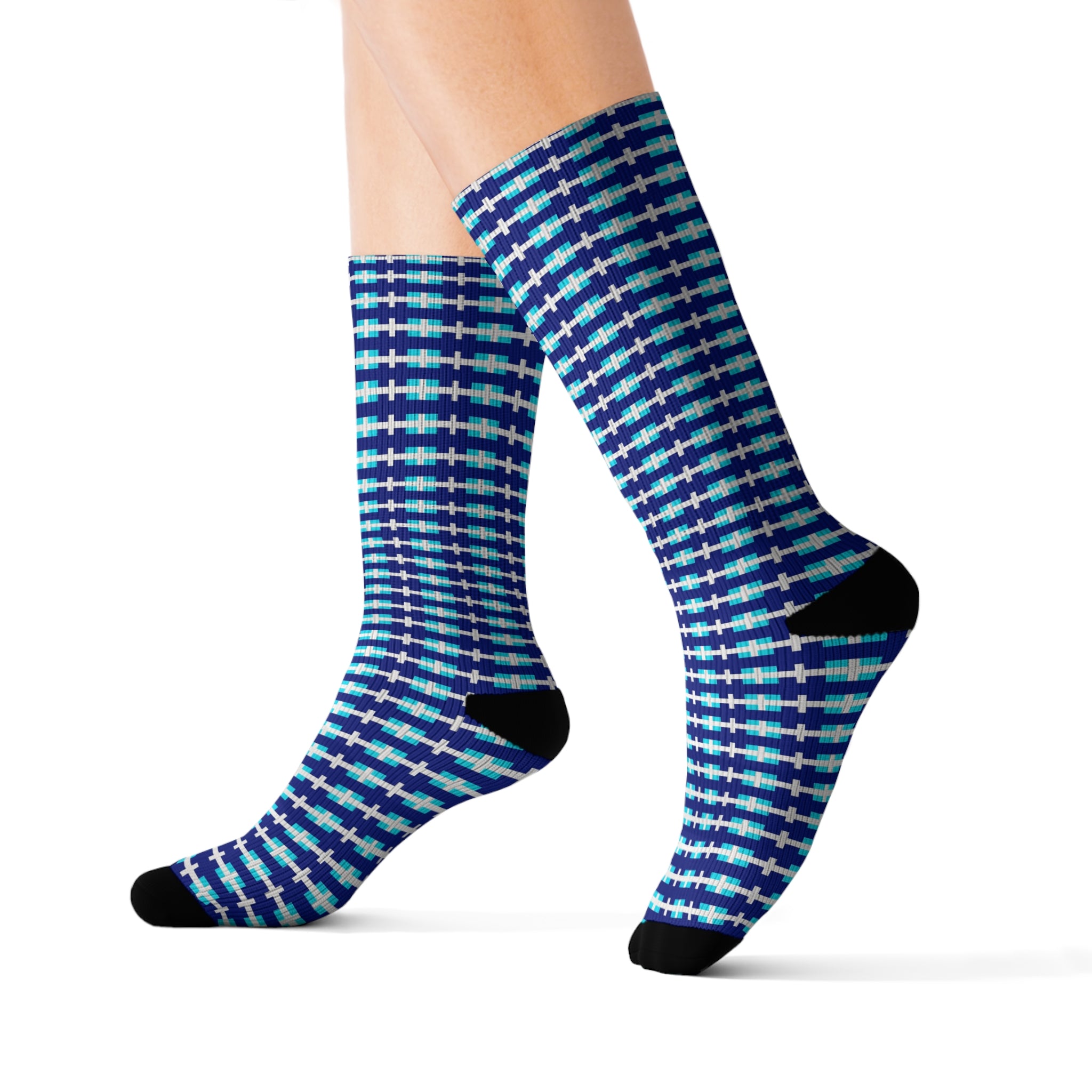 Vibrant Sublimation Socks, Colorful Patterned Socks for Everyday Wear, Gift for Her, Unique Sock Design, Fun Fashion Socks