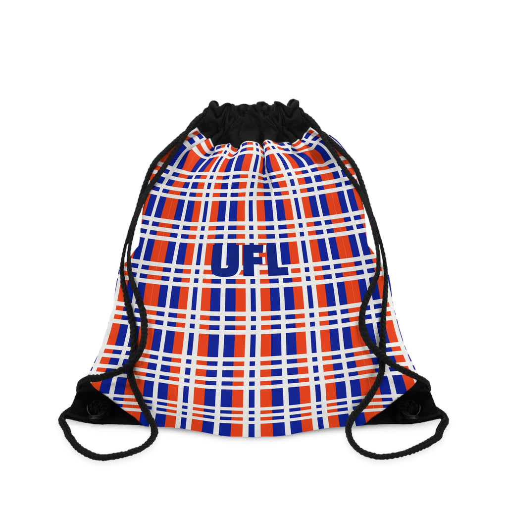 Florida Plaid Drawstring Bag | Sporty Gym Sack, Casual Tote, Travel Backpack, Beach Bag, Unique Gift Idea