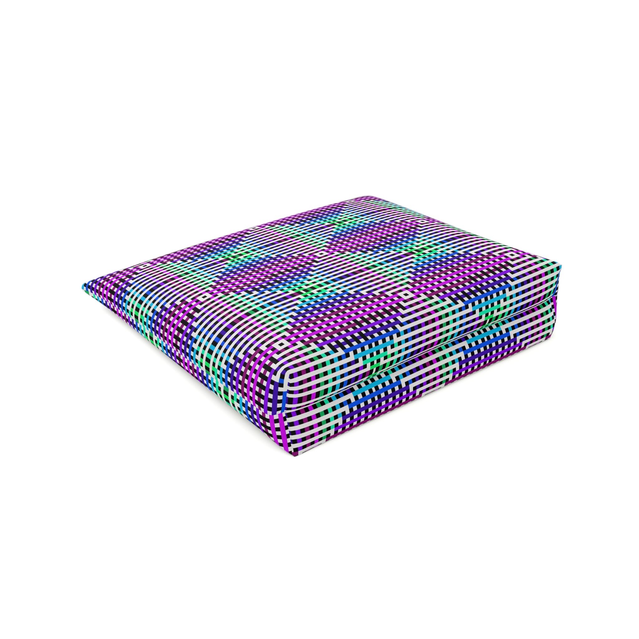 Vibrant Geometric Cosmetic Bag | Makeup Organizer, Travel Bag, Gift for Her, Toiletry Pouch, Purple Pattern