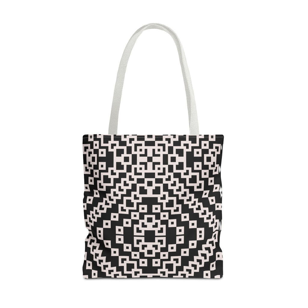 Chic Black and White Geometric Tote Bag | Stylish Everyday Carryall, Reusable Grocery Bag, Fashion Accessory, Gift for Her, Travel Tote