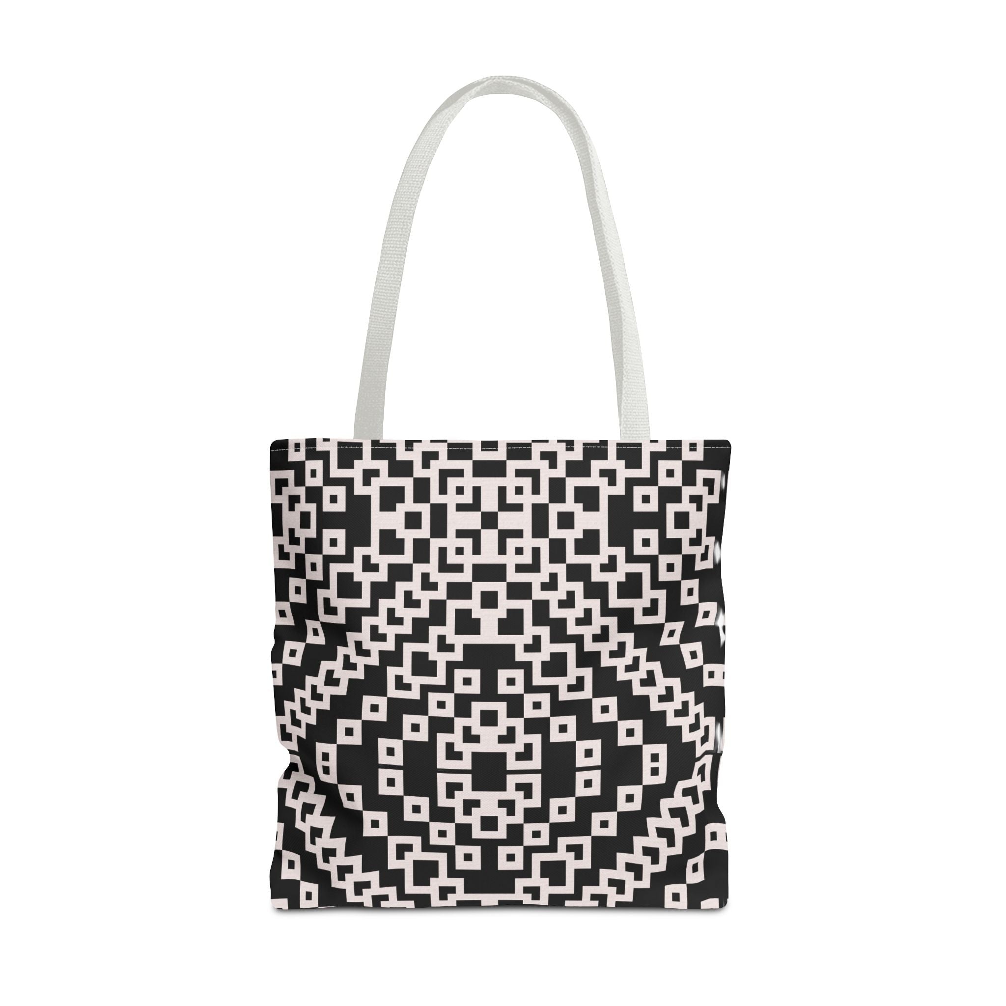 Chic Black and White Geometric Tote Bag | Stylish Everyday Carryall, Reusable Grocery Bag, Fashion Accessory, Gift for Her, Travel Tote