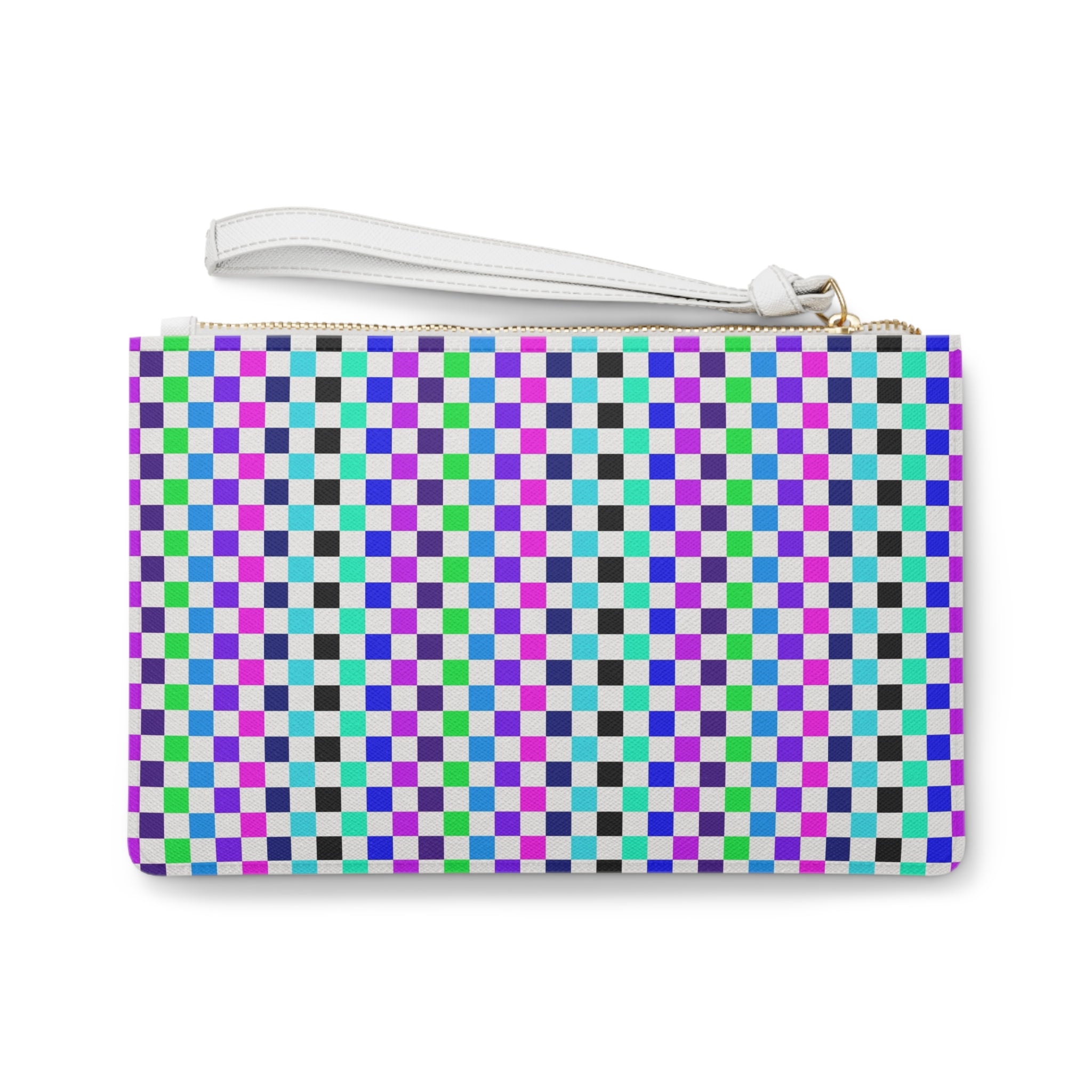 Colorful Checkered Clutch Bag - Stylish Purse for Events, Festivals, or Everyday Use, Fashion Accessory, Gift for Her, Cosmetic Case, [...]