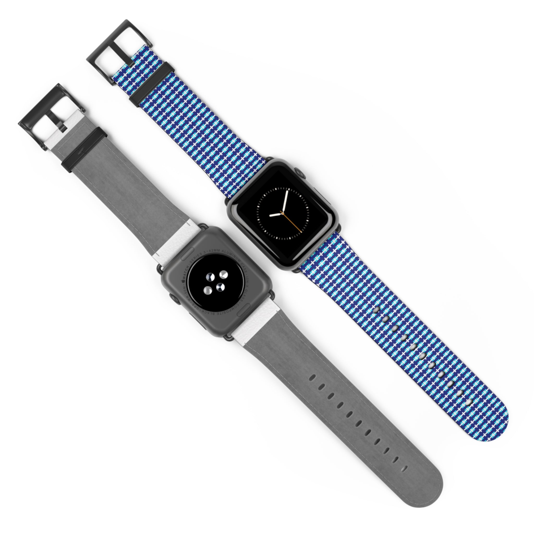 Blue Checkered Watch Band, Stylish Apple Watch Strap, Unisex Accessory, Perfect Gift for Any Occasion, Trendy Sports Band, Comfortable [...]
