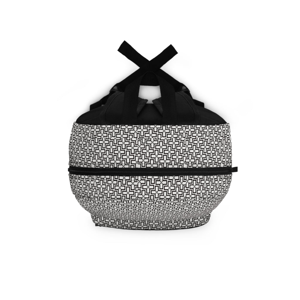 Stylish Geometric Backpack for School, Travel, or Daily Use | Patterned Bookbag, Trendy Rucksack, Gift for Students