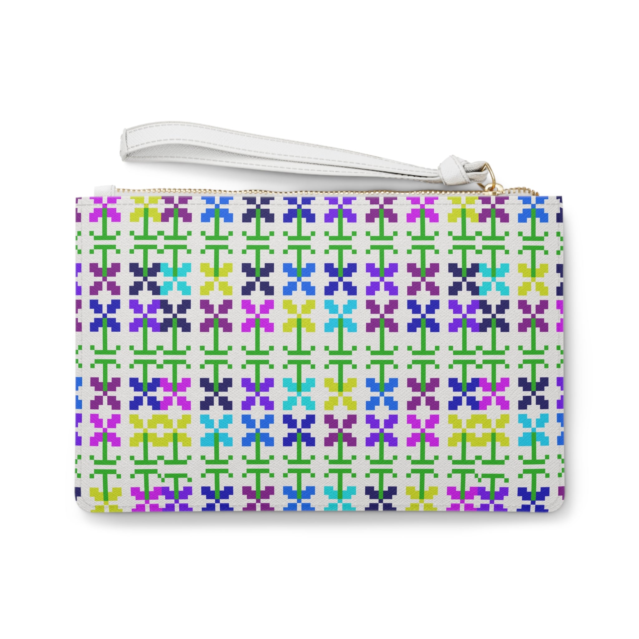 Colorful Floral Clutch Bag | Trendy Wristlet Pouch for Women, Perfect for Parties, Travel, Gifts, Everyday Use