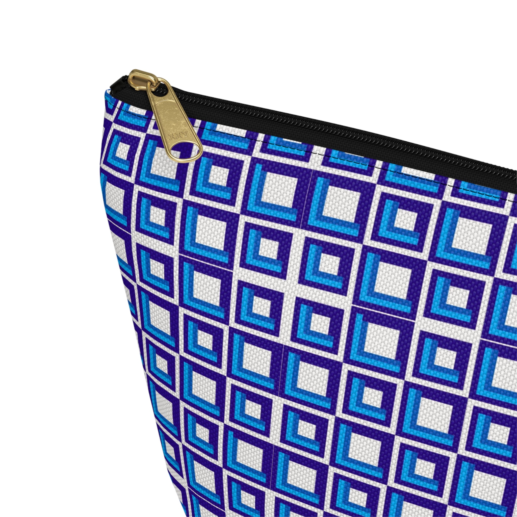 Colorful Geometric Accessory Pouch - Travel Makeup Bag, Organizing Kit, Gift for Her, Cosmetic Bag, Everyday Storage