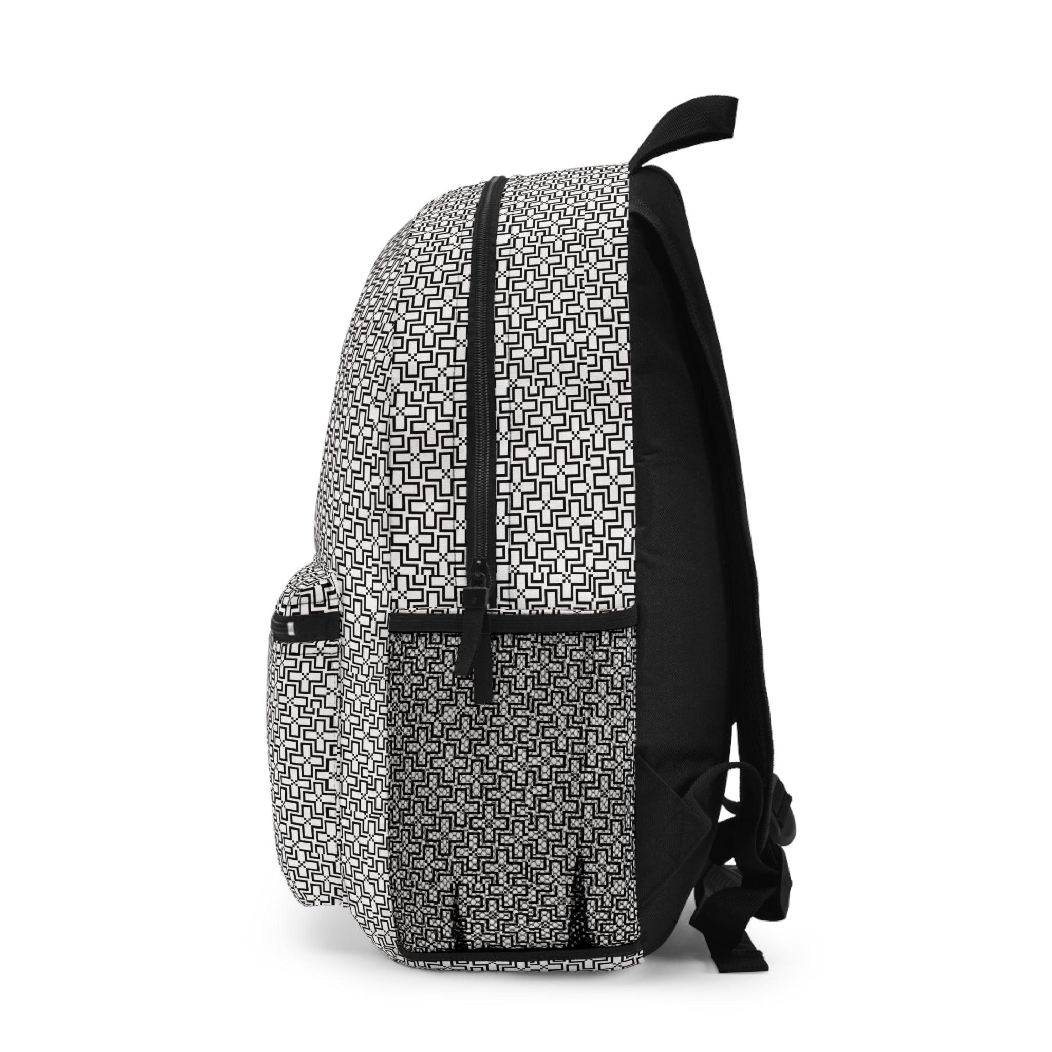 Stylish Geometric Backpack for School, Travel, or Daily Use | Patterned Bookbag, Trendy Rucksack, Gift for Students