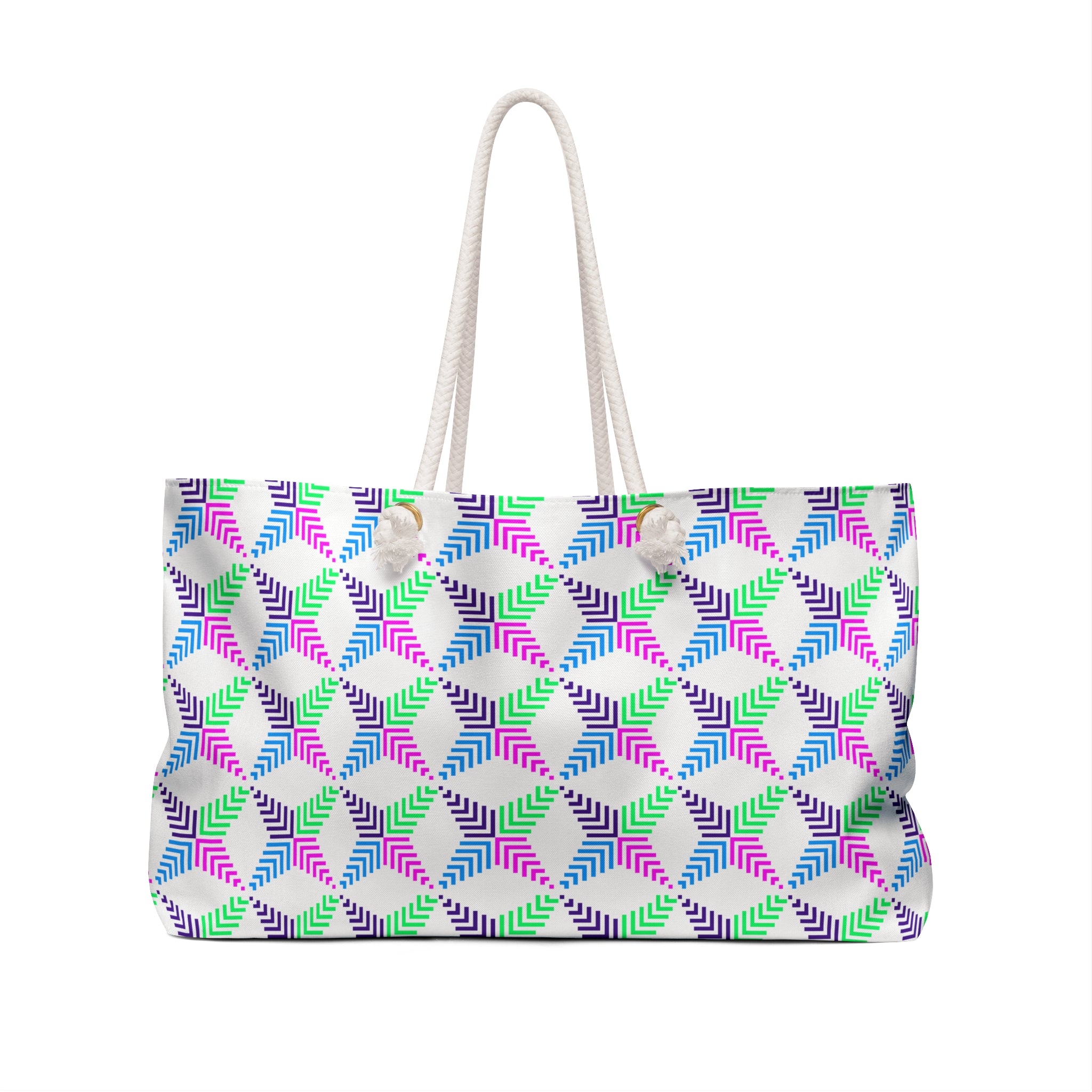 Vibrant Patterned Weekender Bag, Travel Tote, Beach Bag, Gym Bag, Stylish Overnight Bag, Summer Getaway Essential