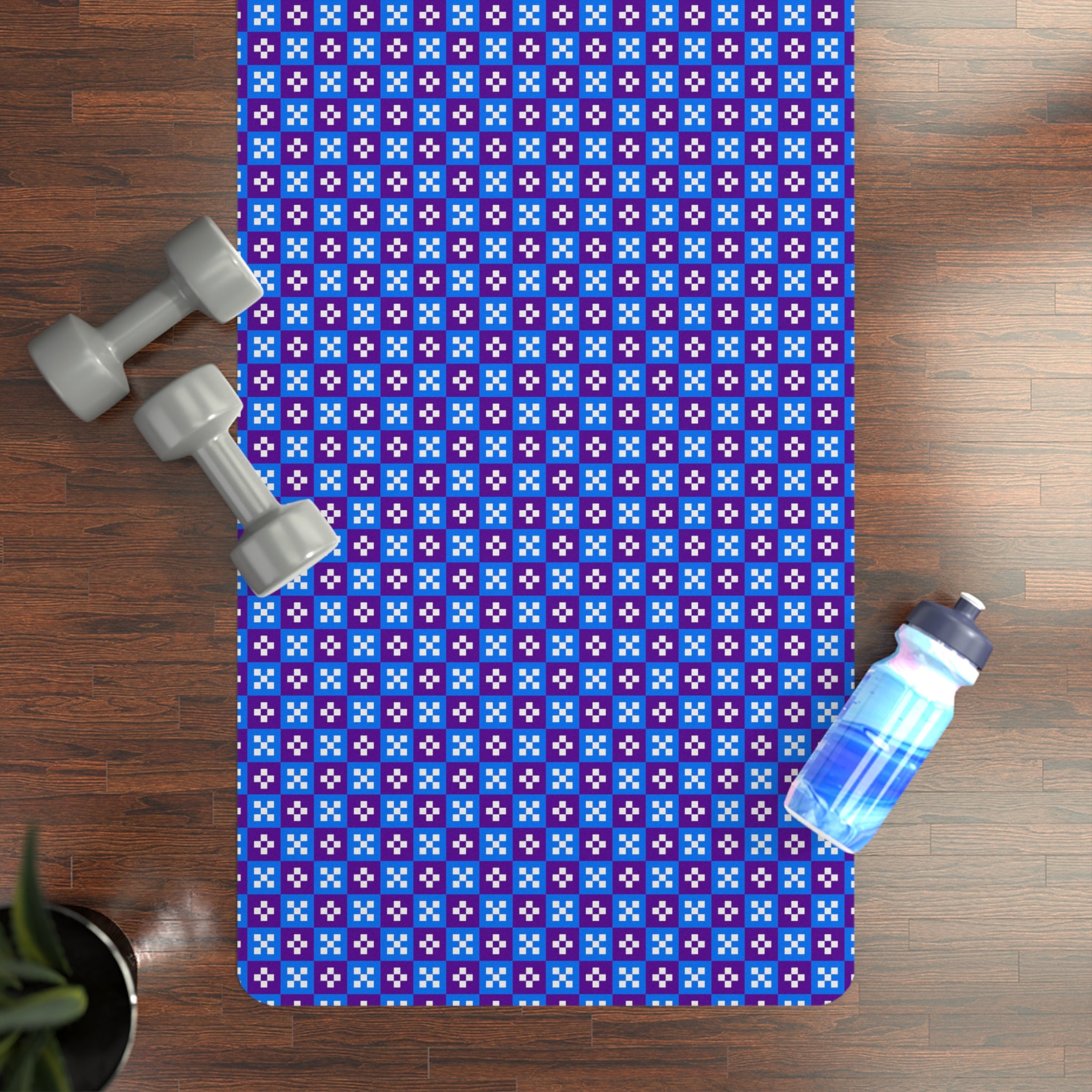 Bohemian Rubber Yoga Mat, Eco-Friendly Exercise, Non-Slip Surface, Gift for Yoga Lovers, Fitness Mat for Home or Studio