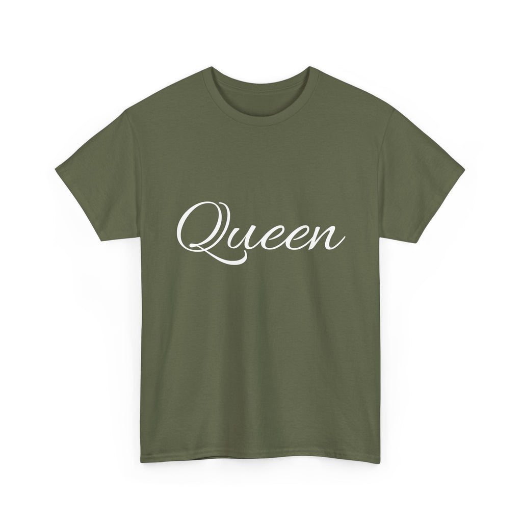 Queen Unisex Heavy Cotton Tee, Stylish Tee, Gift for Her, Casual Wear, Birthday Gift, Women’s Fashion