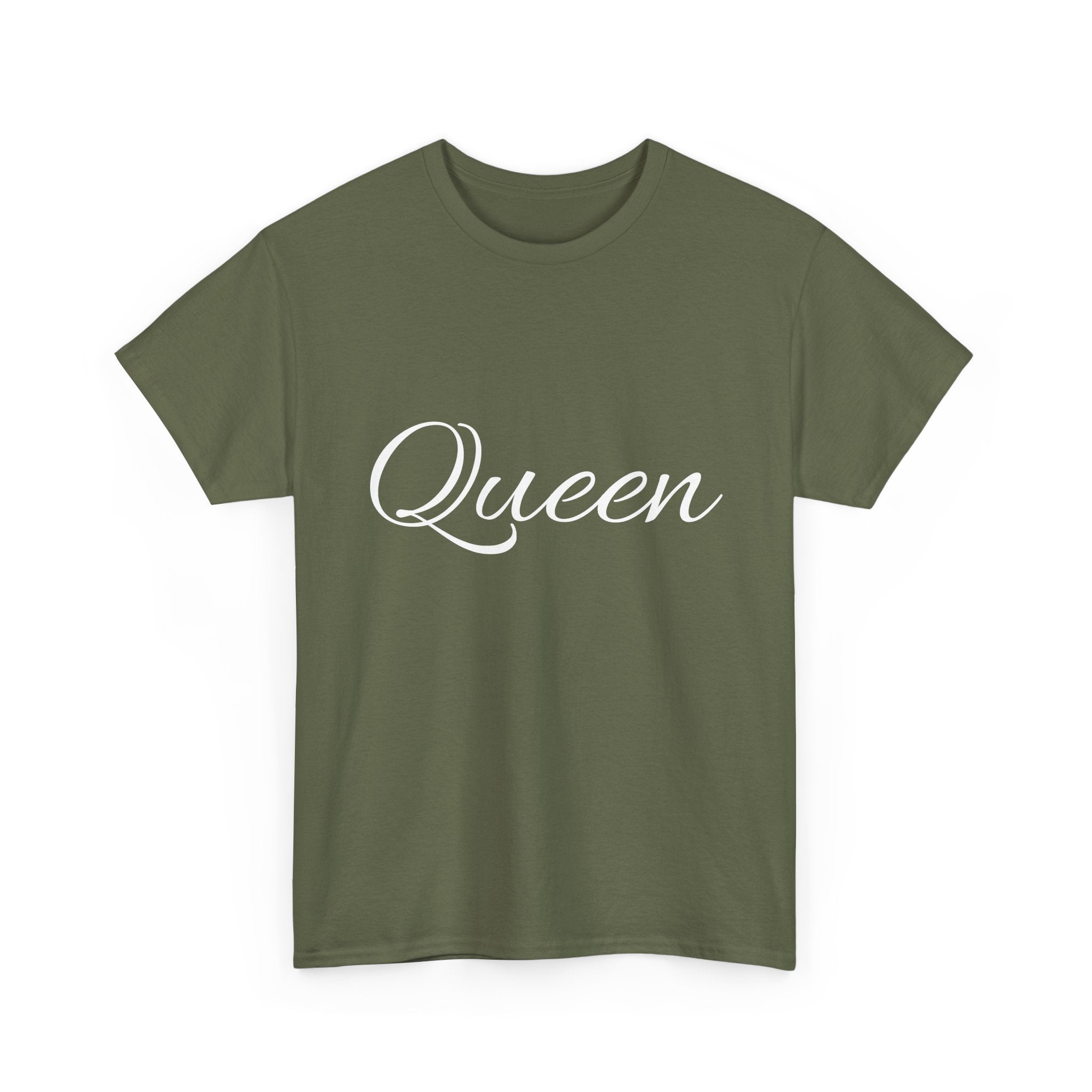 Queen Unisex Heavy Cotton Tee, Stylish Tee, Gift for Her, Casual Wear, Birthday Gift, Women’s Fashion