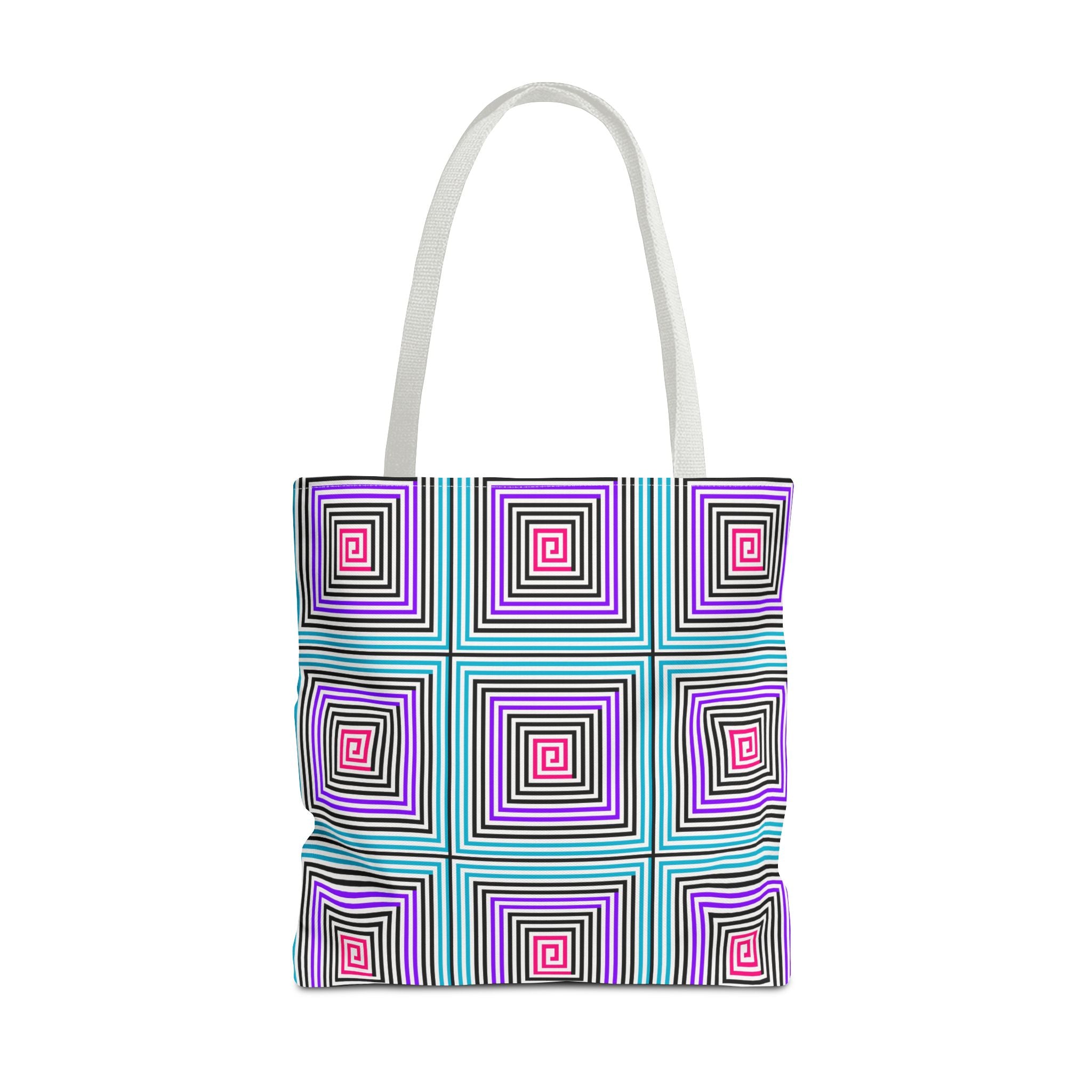 Colorful Spiral Pattern Tote Bag - Stylish Everyday Accessory, Eco-Friendly Shopping Bag, Gift for Her, Boho Tote, Summer Essentials