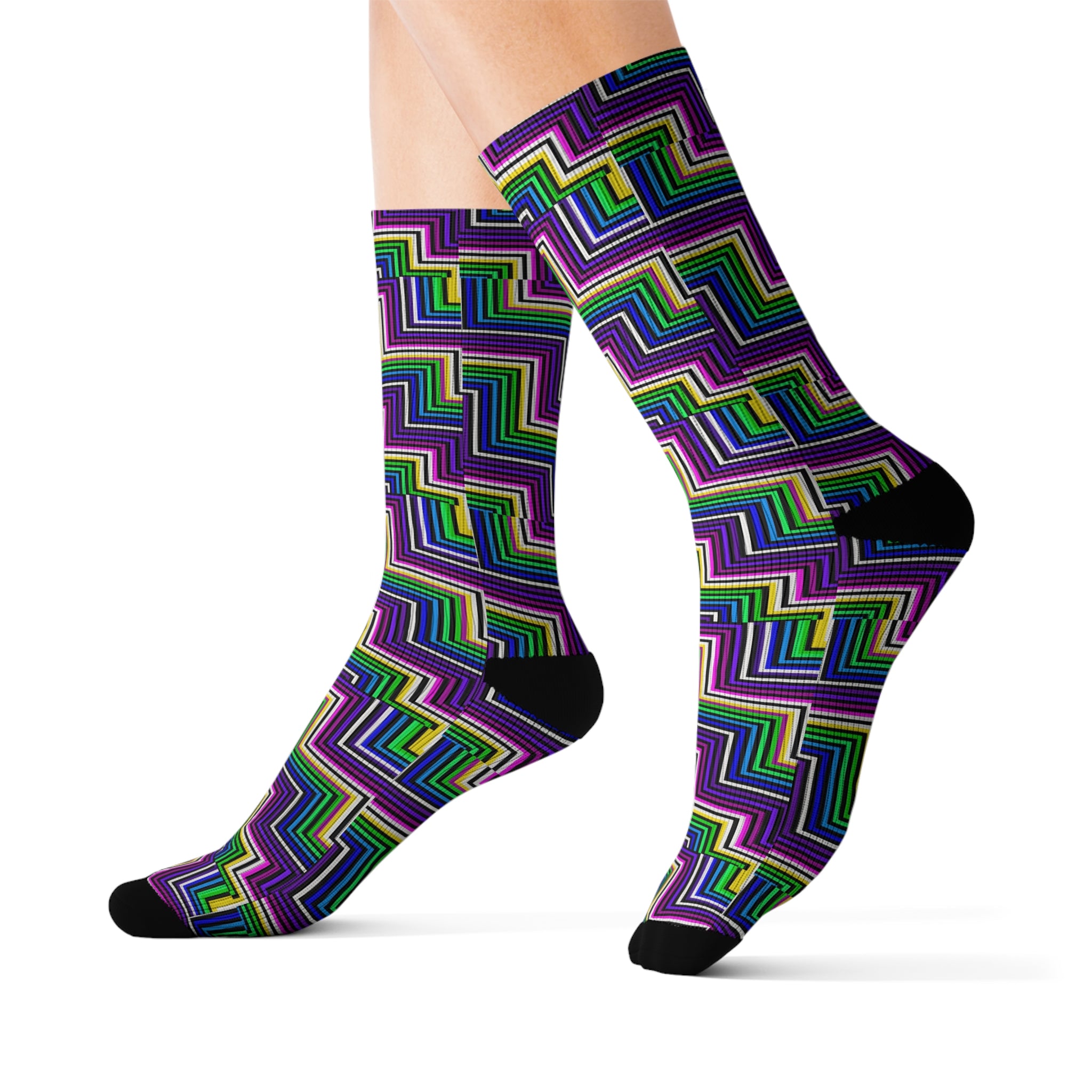 Vibrant Zigzag Sublimation Socks, Stylish Crew Socks, Unique Gift for Fashion Lovers, Cozy Casual Wear, Perfect for Holidays and [...]
