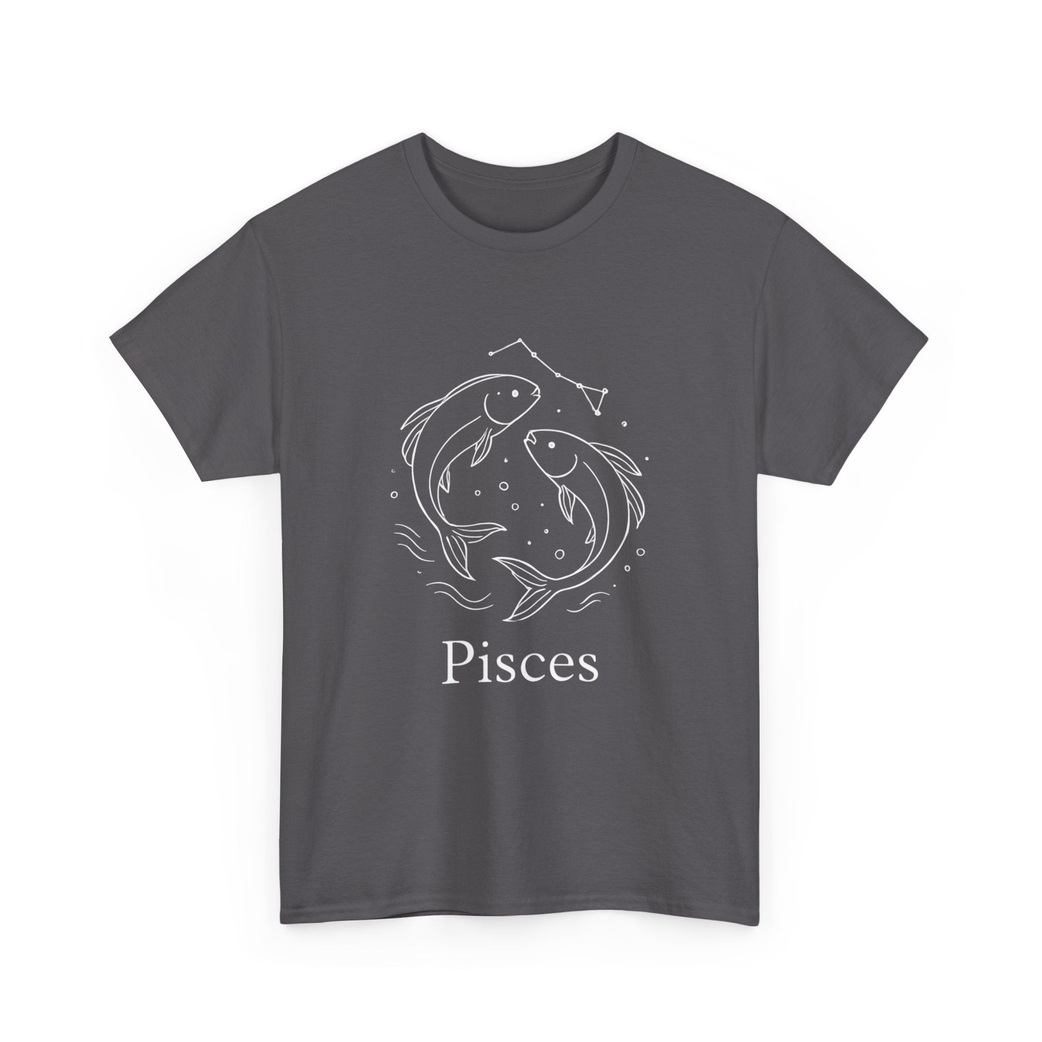 Pisces Unisex Heavy Cotton Tee, Astrology Shirt, Zodiac Gift, Horoscope Apparel, Birthday T-Shirt, Star Sign Clothing
