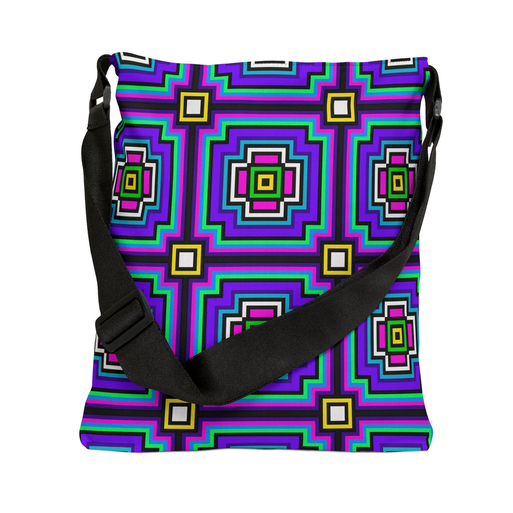 Vibrant Abstract Adjustable Tote Bag, Eco-Friendly Bag, Stylish Shopping Bag, Summer Accessory, Perfect for Travel, Gift for Art Lovers