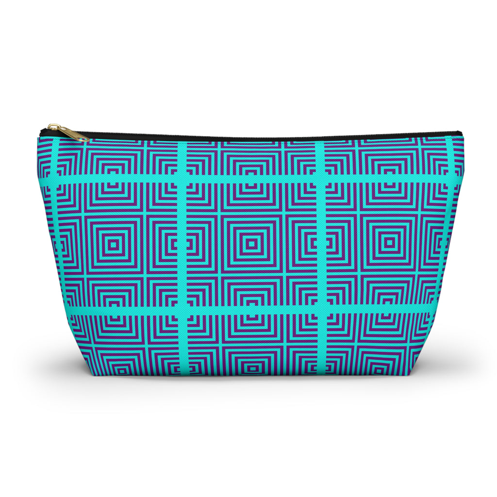 Geometric Pattern Accessory Pouch, Travel Makeup Bag, Organizing Toiletry Bag, Gifts for Her, Modern Storage Solution