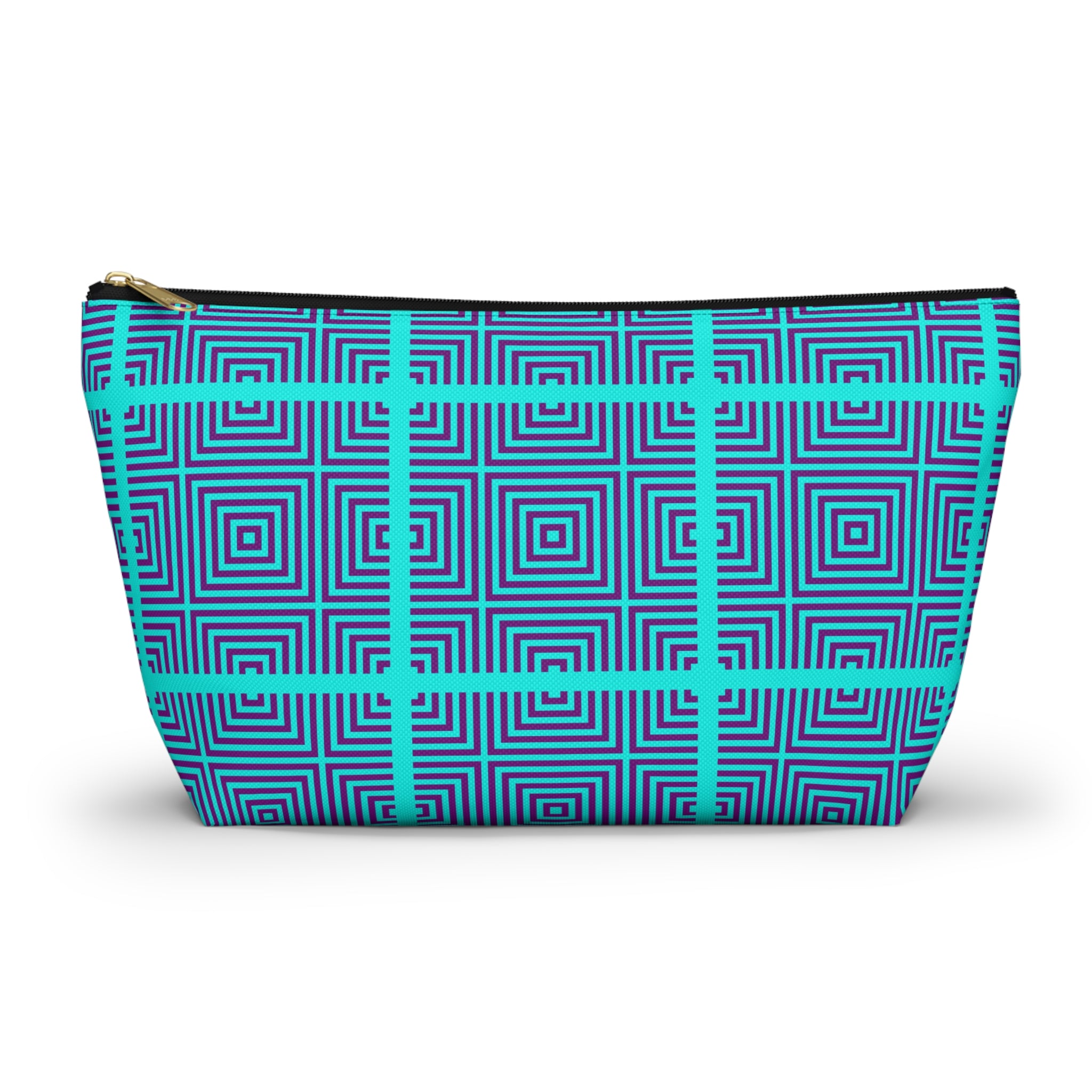 Geometric Pattern Accessory Pouch, Travel Makeup Bag, Organizing Toiletry Bag, Gifts for Her, Modern Storage Solution