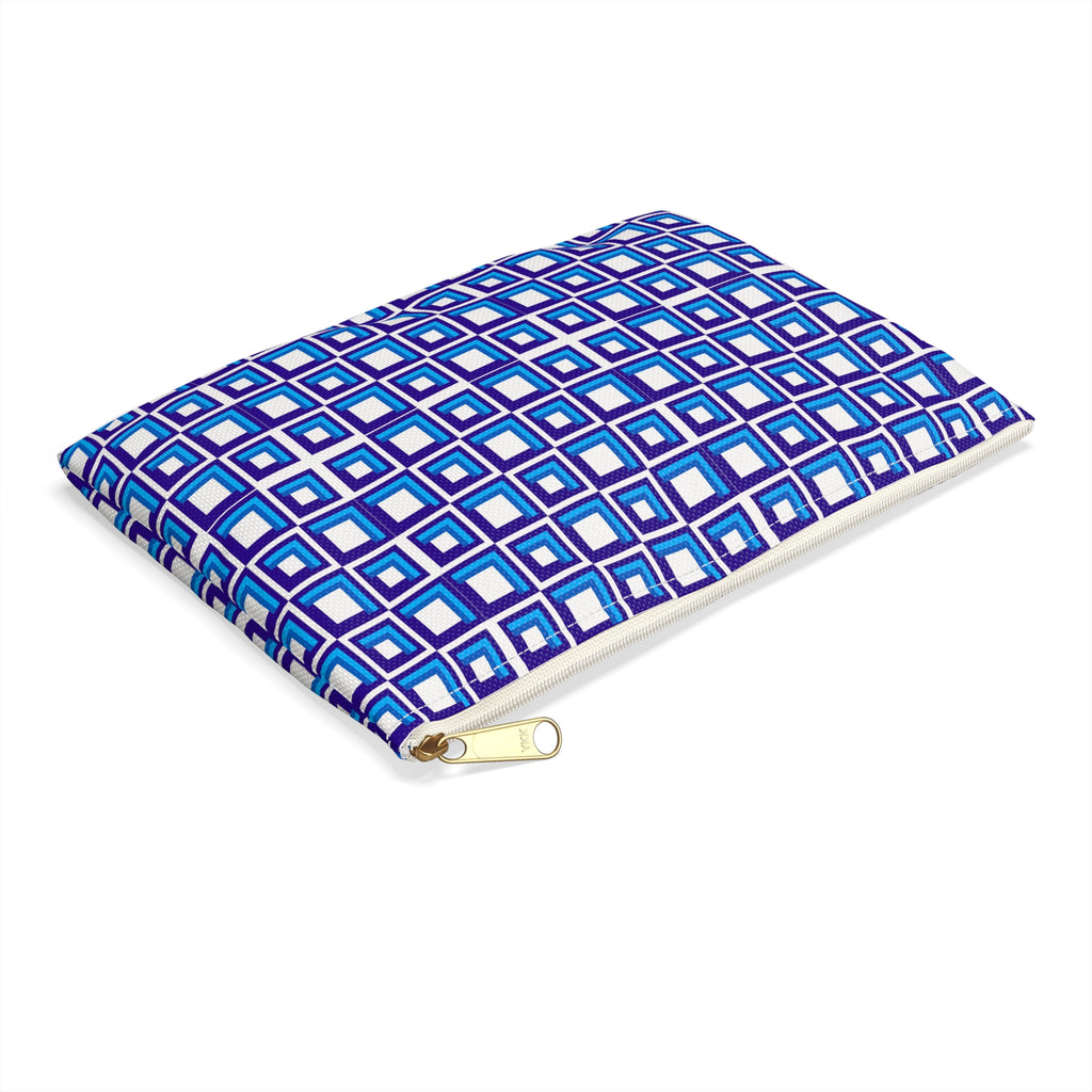 Chic Geometric Accessory Pouch, Colorful Makeup Bag, Cosmetic Organizer, Gift for Her, Travel Essentials