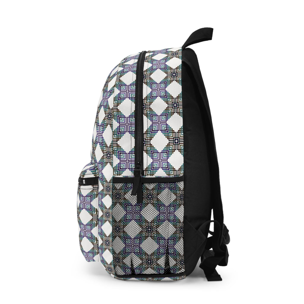 Stylish Geometric Backpack for Everyday Adventures, School, Travel, Hiking, Gift Idea