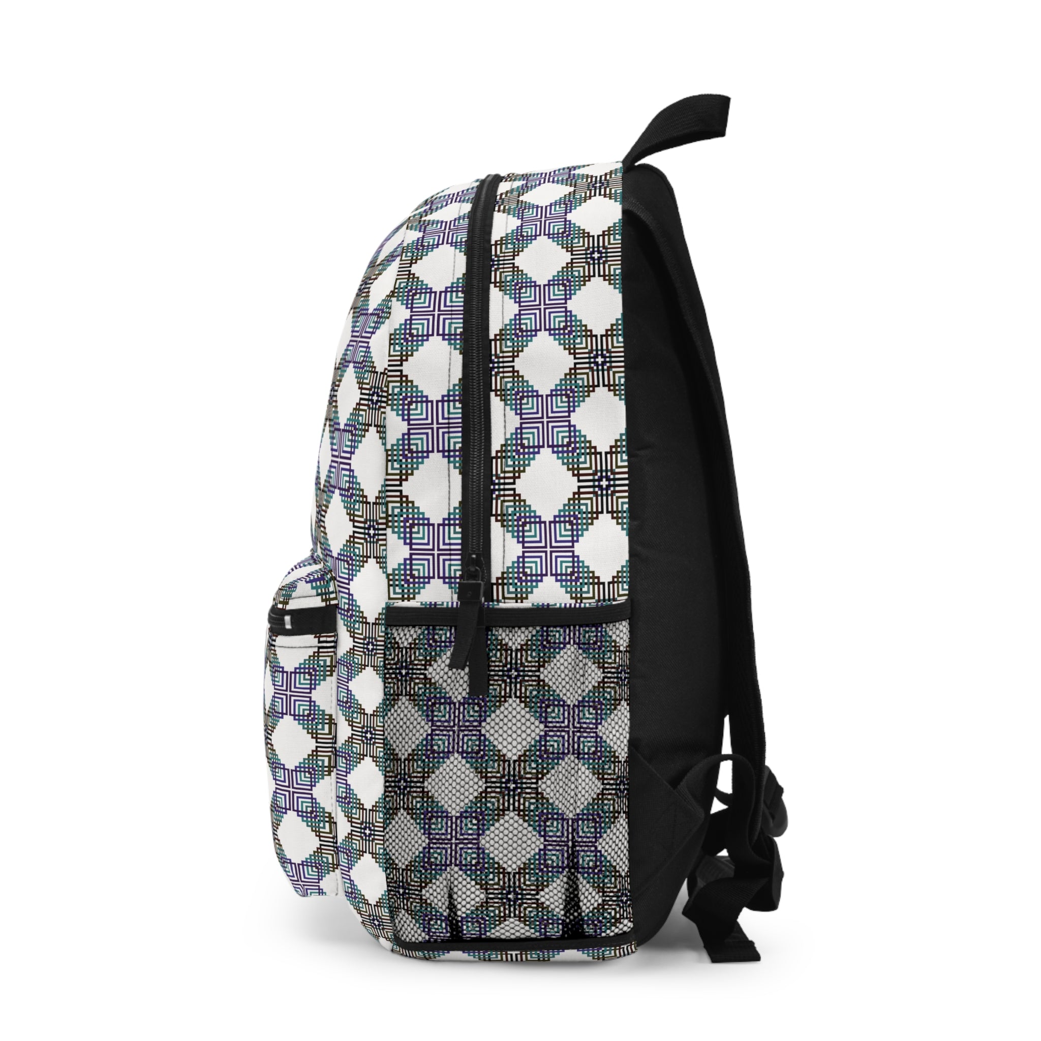 Stylish Geometric Backpack for Everyday Adventures, School, Travel, Hiking, Gift Idea