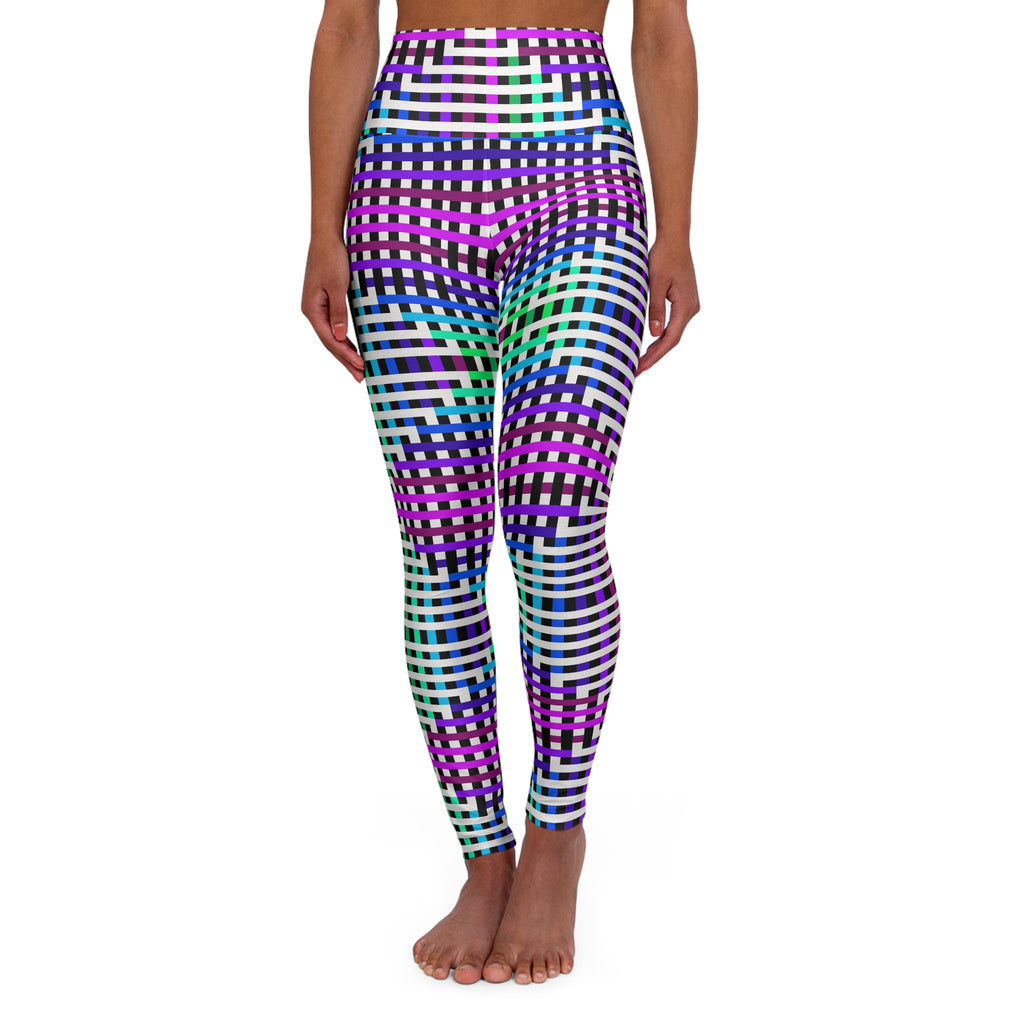 High Waisted Yoga Leggings, Colorful Workout Leggings, Fitness Leggings, Activewear for Women, Yoga Outfit, Casual Leggings