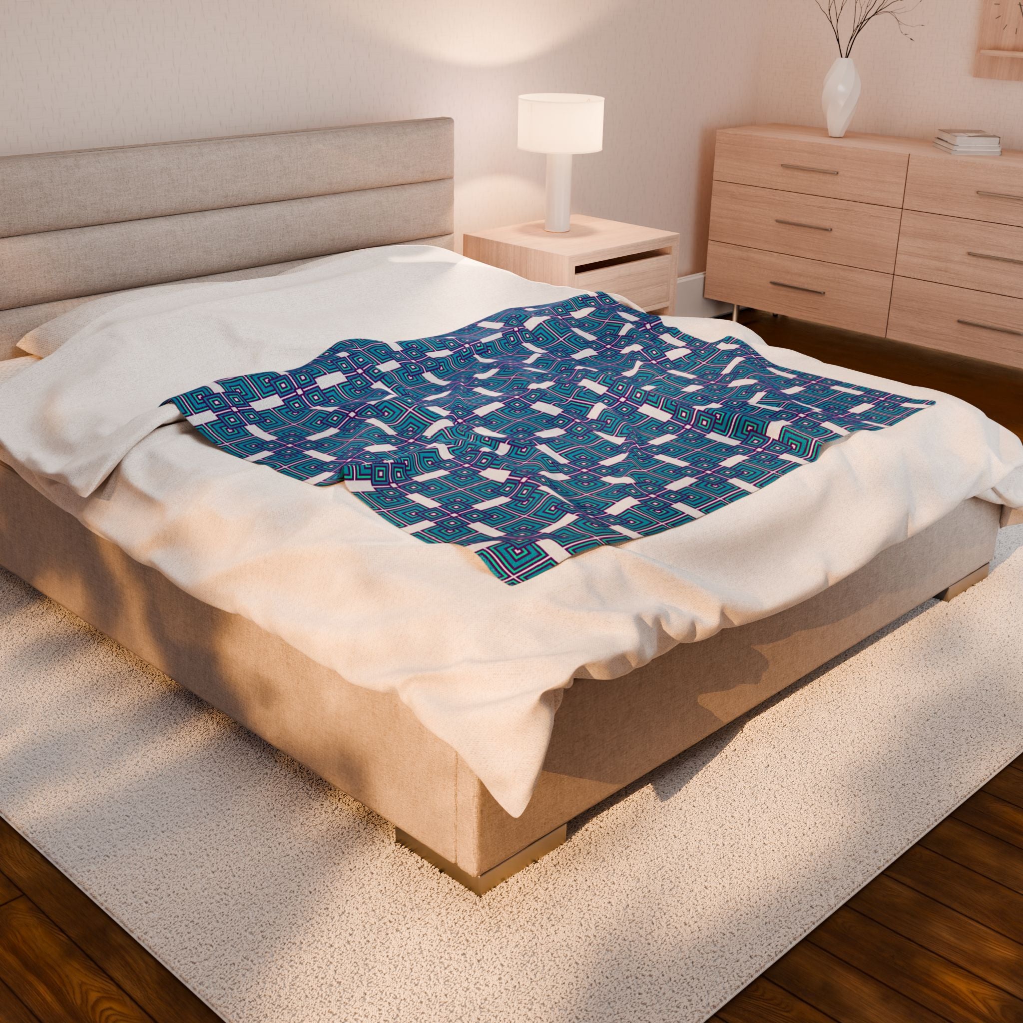 Cozy Velveteen Plush Blanket - Soft Throw for Home Decor, Gift for Weddings, Baby Showers, Cozy Nights, or Holiday Celebrations