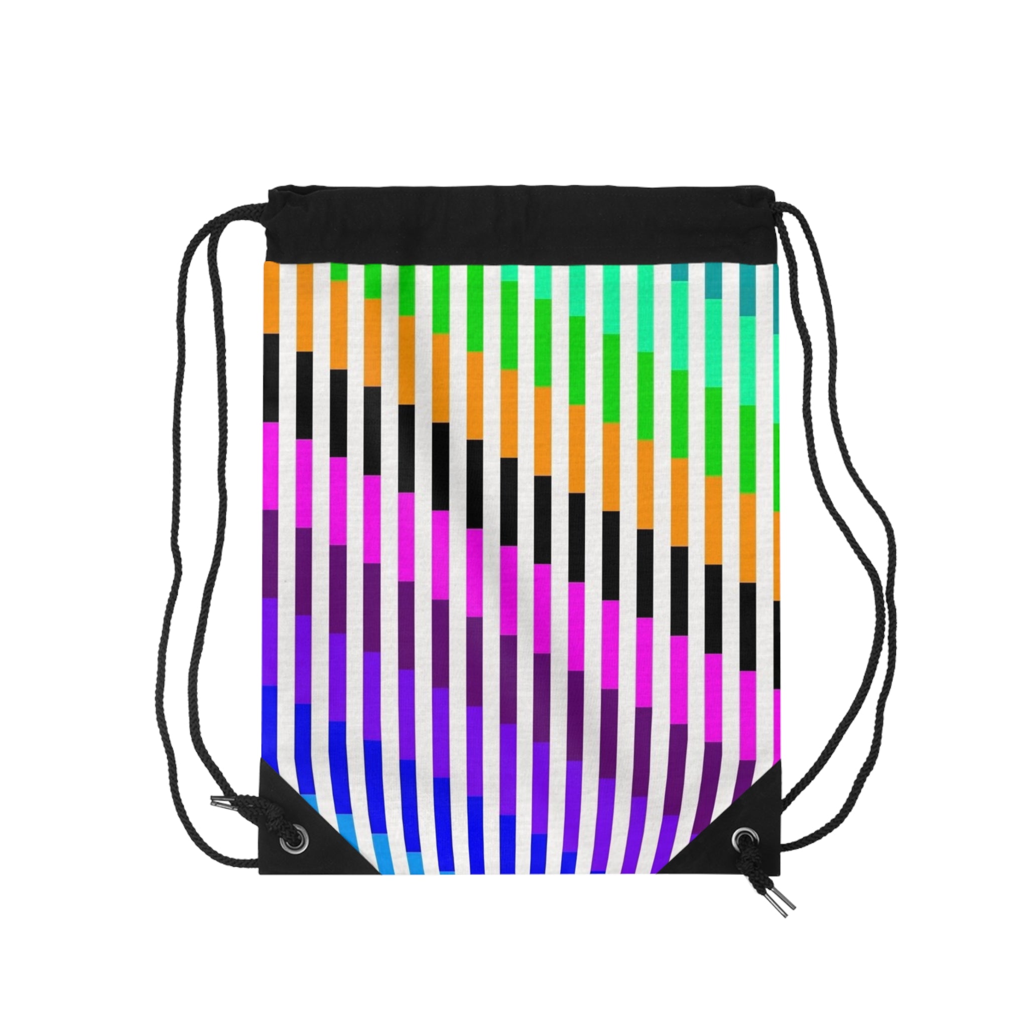 Colorful Geometric Drawstring Bag - Stylish Gym, Travel, Sports, or Everyday Use Tote, Perfect for Gifts