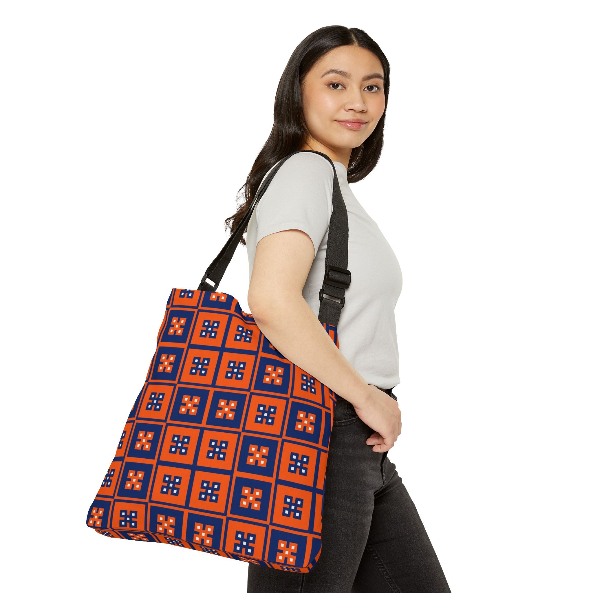 Vibrant Adjustable Tote Bag with Geometric Pattern, Stylish Esprit Bag, All-Purpose Tote for Everyday Use, Festival Ready, Gift for Her