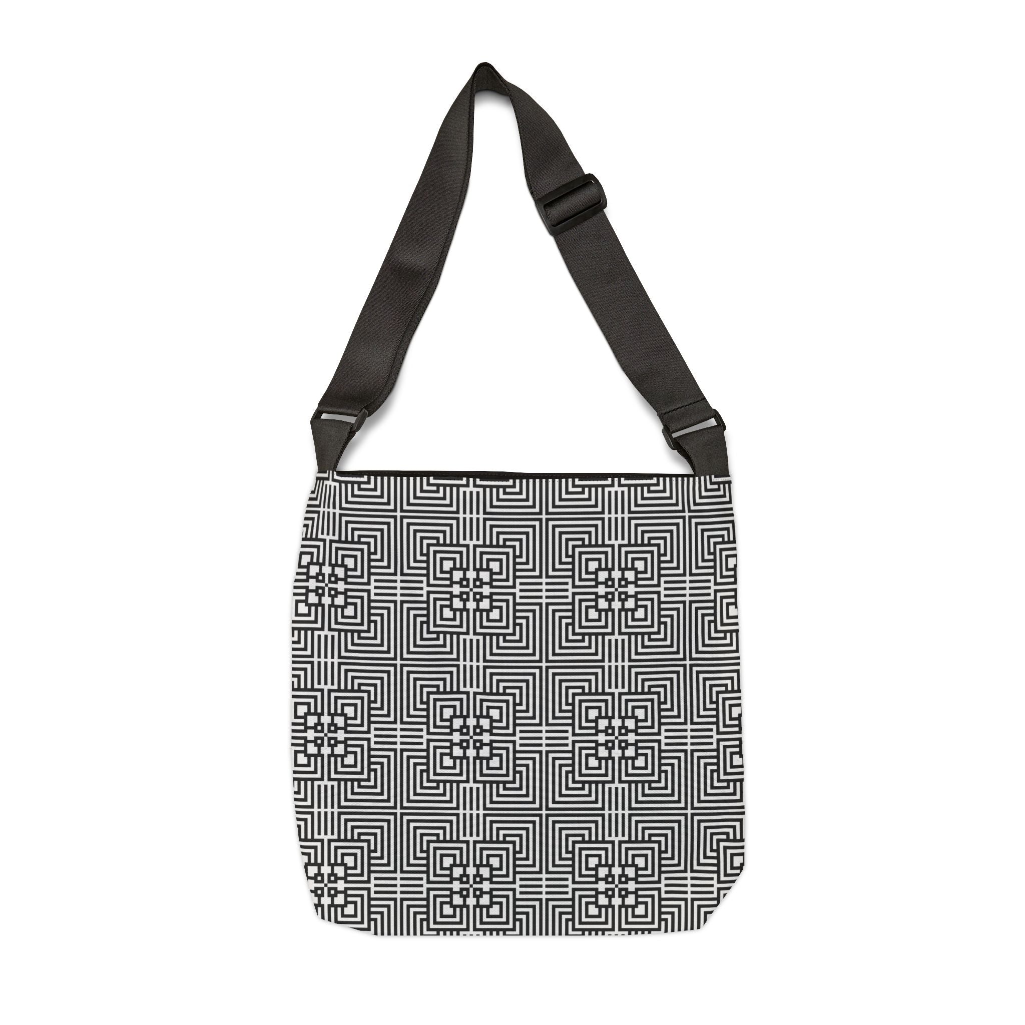 Stylish Adjustable Tote Bag, Modern Bag, Everyday Use, Travel Companion, Fashionable Gift, Graphic Design Accessory
