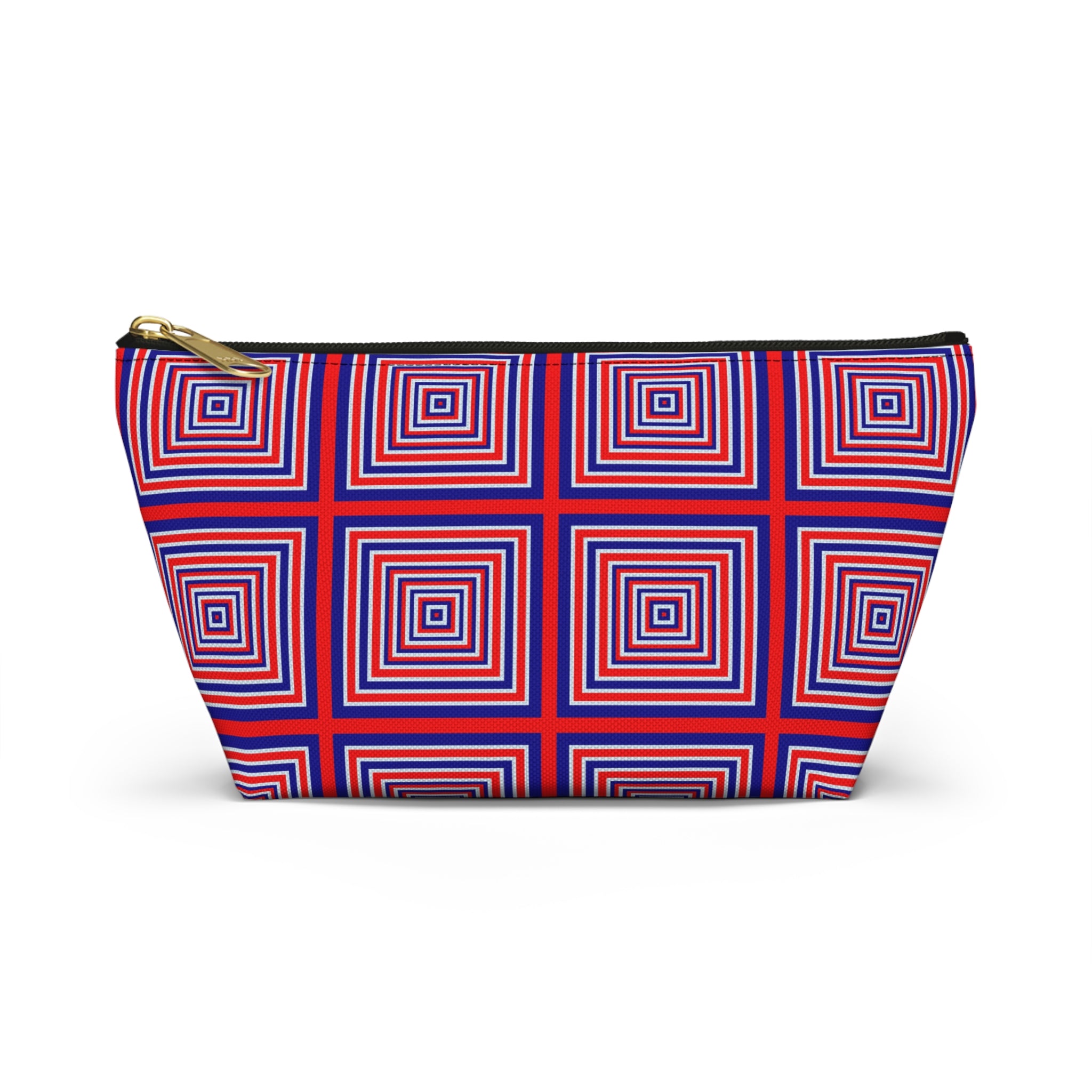 Geometric Print Accessory Pouch, Colorful Makeup Bag, Travel Organizer, Gift for Her, Summer Vibes