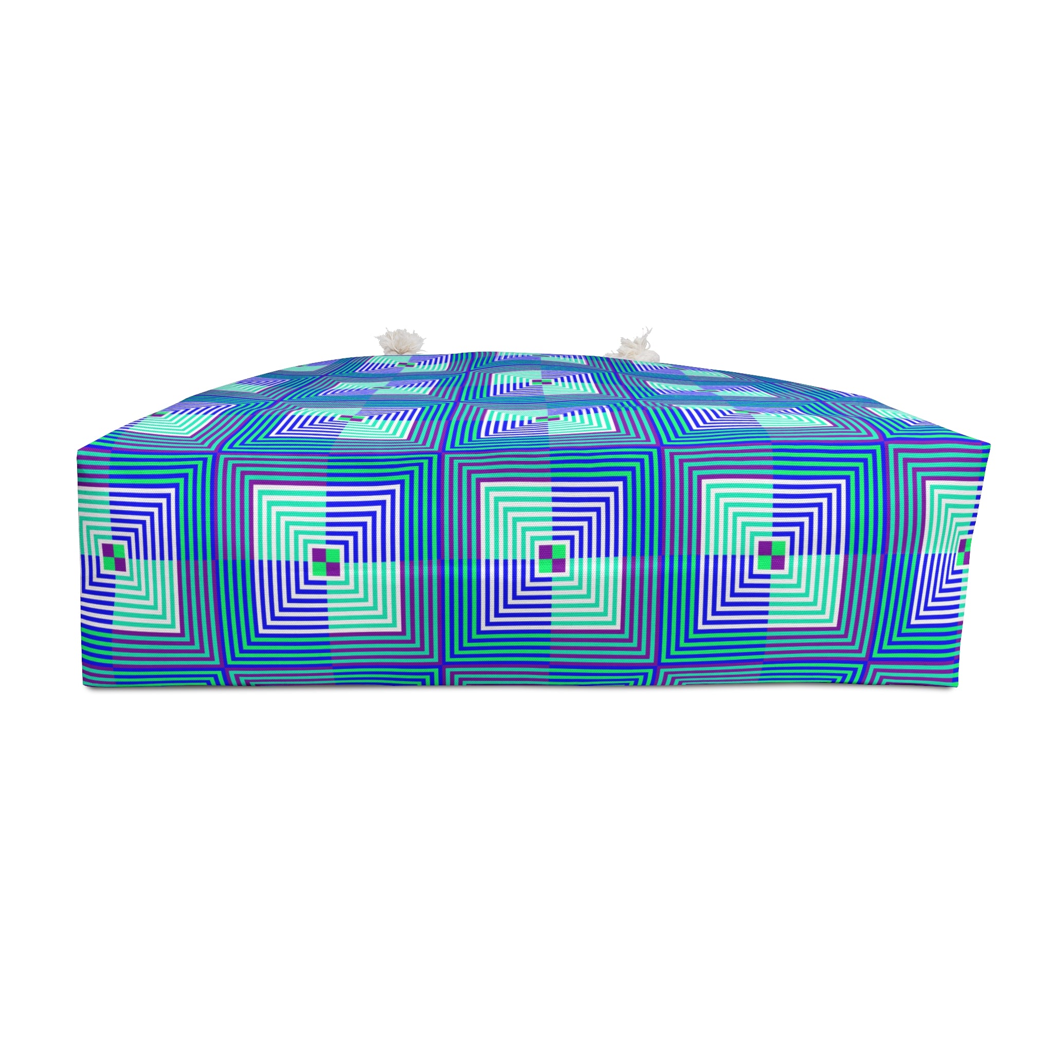 Stylish Geometric Weekender Bag, Travel Tote, Beach Bag, Overnight Bag, Gym Bag, Gift for Her