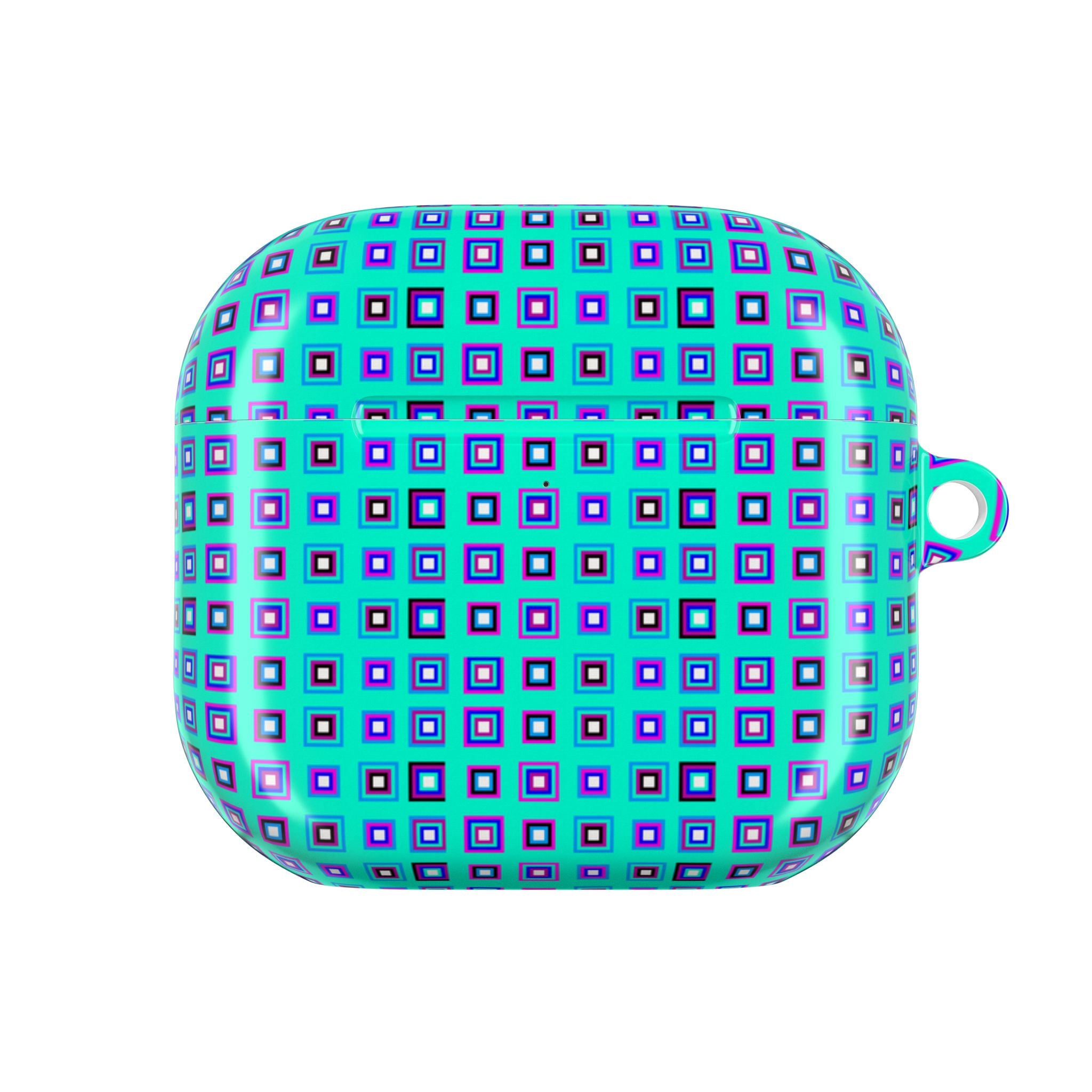 Stylish AirPod Cases with Colorful Geometric Design, Cute AirPod Cover, Trendy Tech Accessory, Gift for Music Lovers