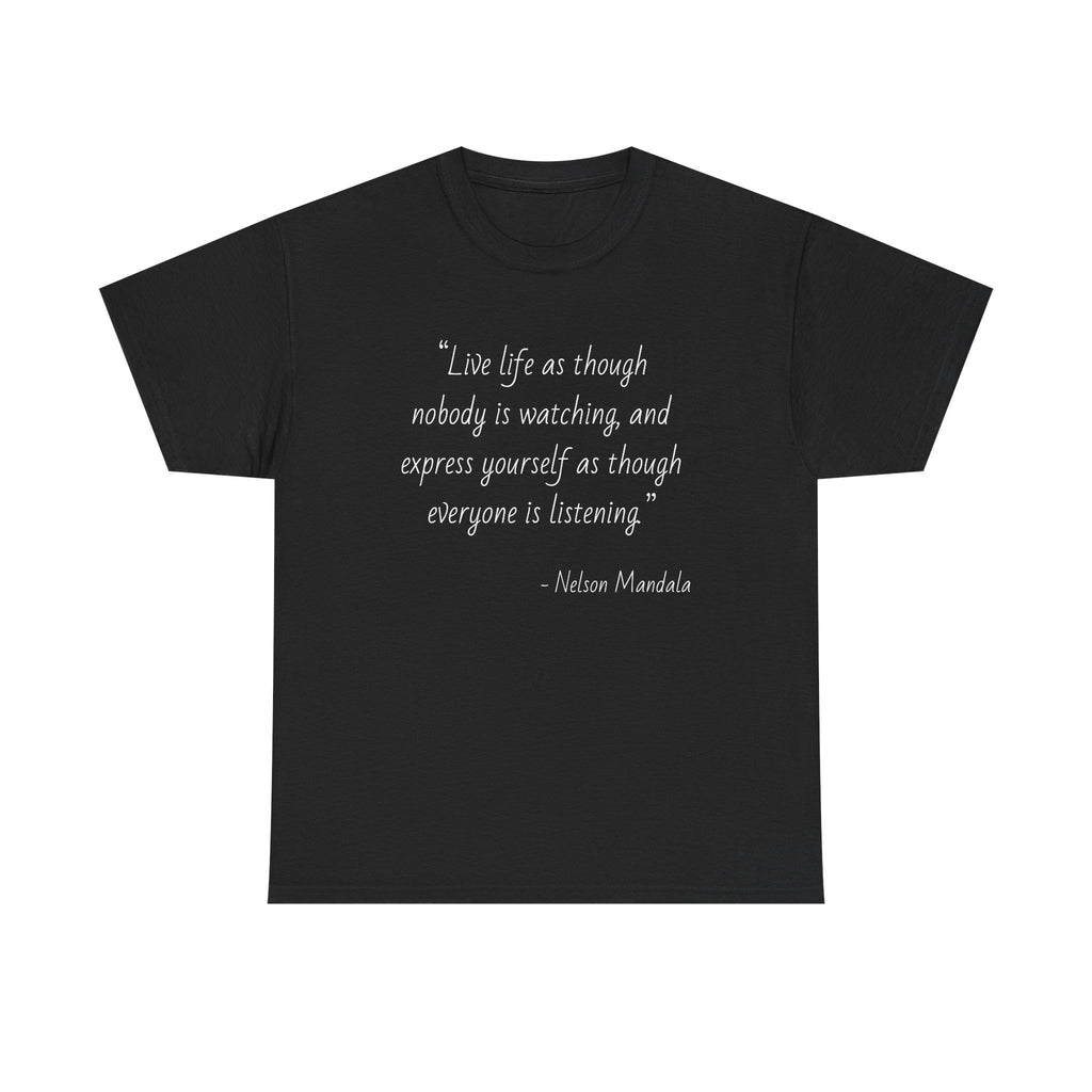 Inspiring Quote Tee - Nelson Mandela, Motivational T-Shirt, Statement Tee, Gift for Inspiration, Everyday Wear