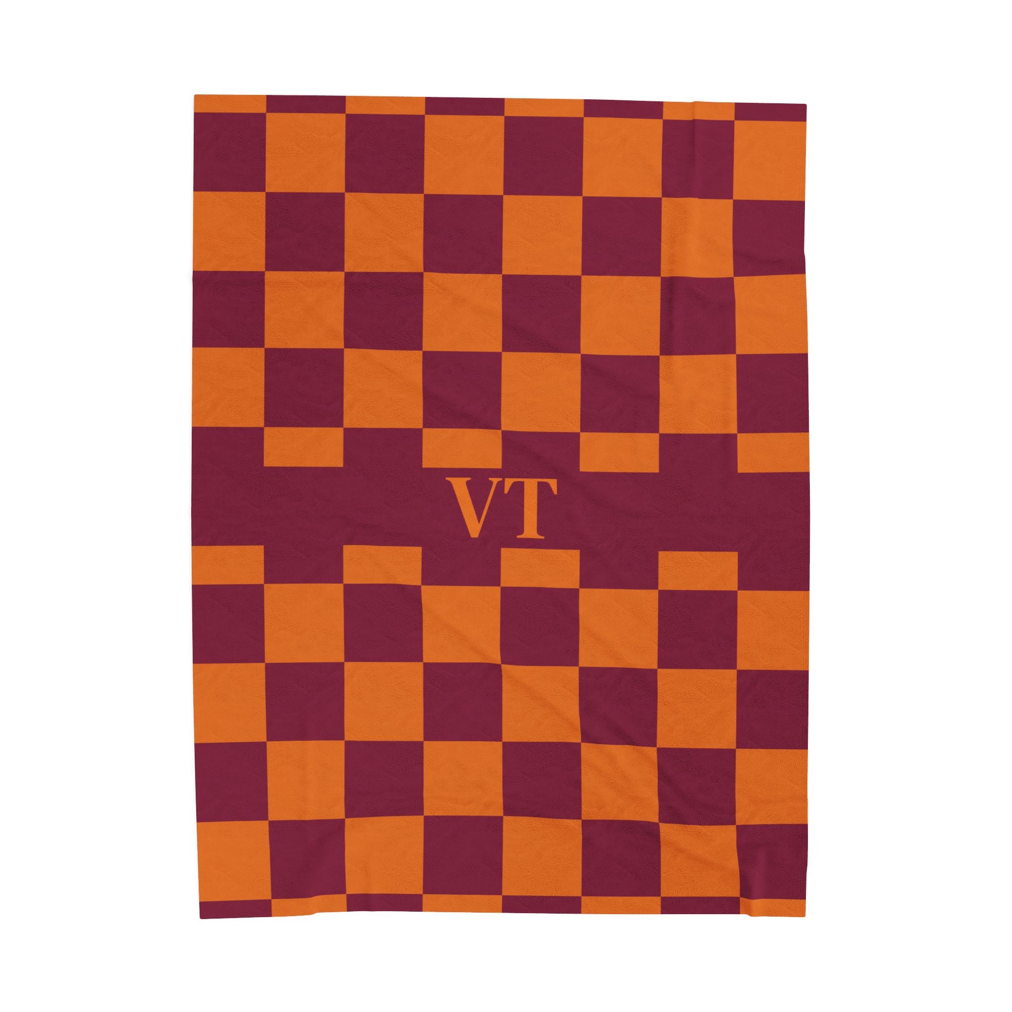 Cozy Velveteen Plush Blanket Featuring Checkerboard Design, Soft Throw, Gift for Home, Fall Decor, Cozy Nights, Special Occasions