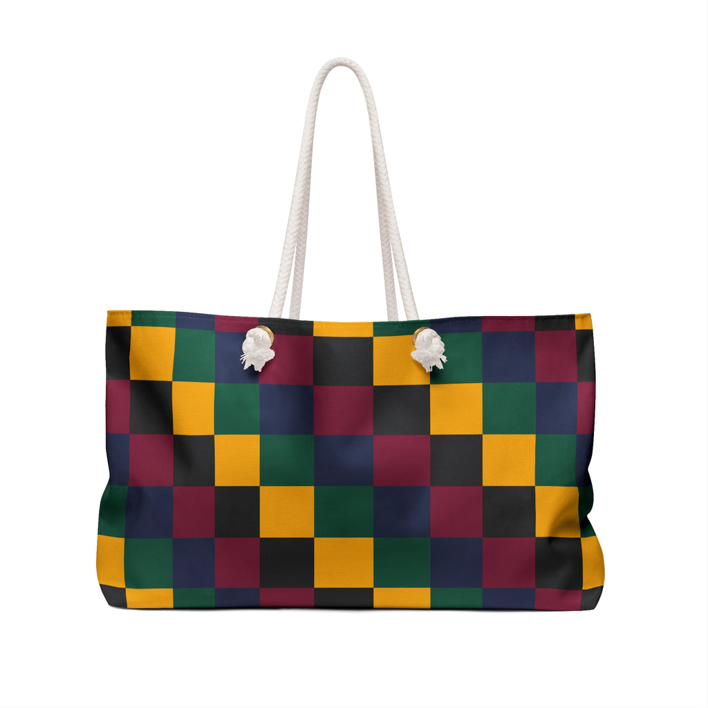Chic Weekender Bag for Travel, Stylish Tote for Beach Days, Lightweight Overnight Bag, Perfect for Weekend Getaways, Colorful Storage Bag