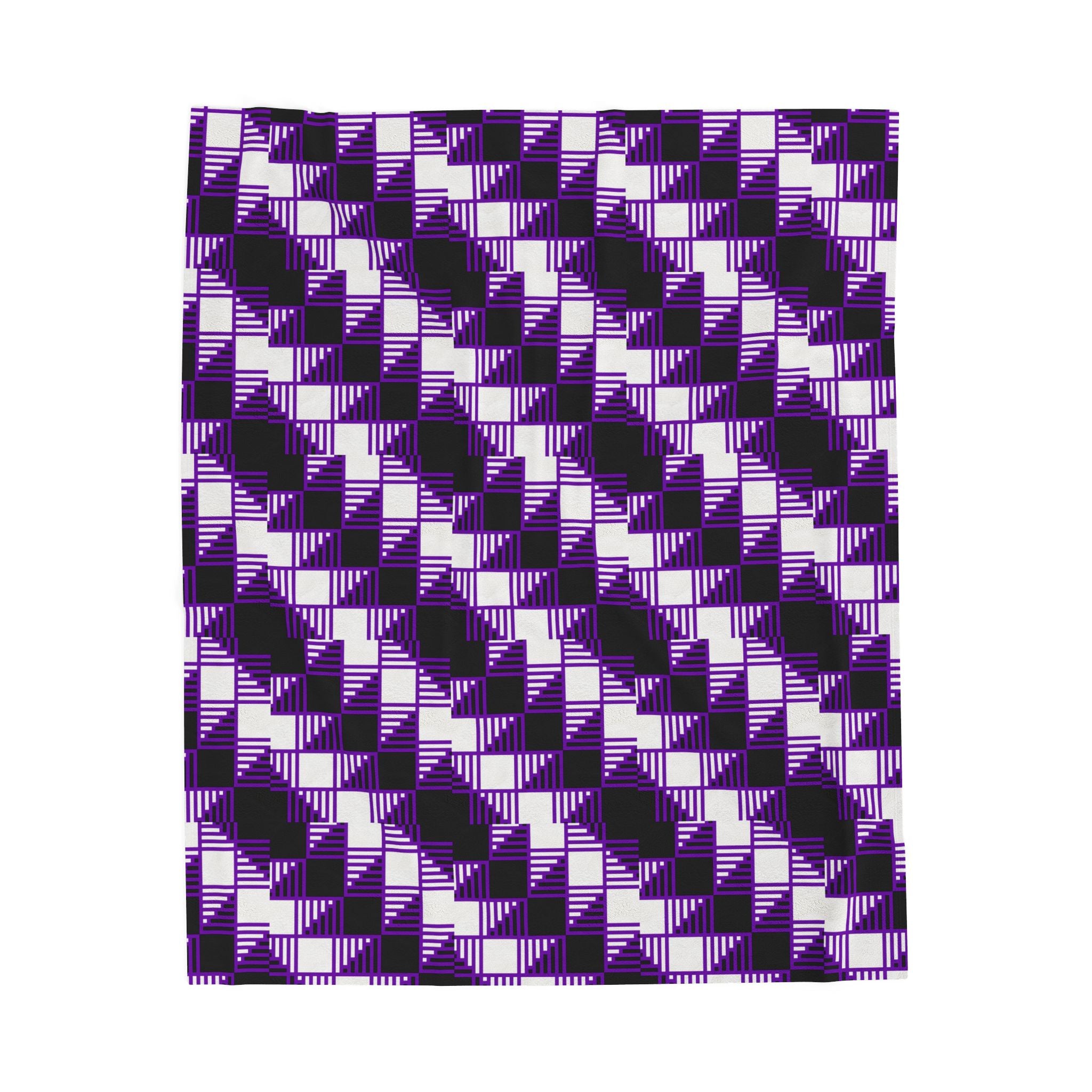 Cozy Abstract Pattern Velveteen Plush Blanket, Home Decor Throw, Warm Bedding, Gift for Her, Unique Layering Piece