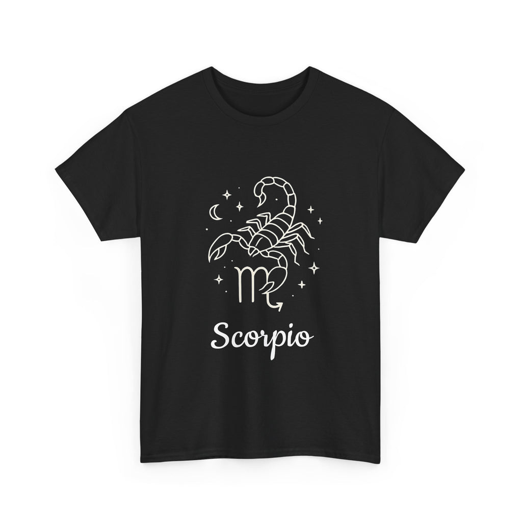 Scorpio Zodiac T-Shirt, Astrology Tee, Horoscope Gift, Casual Wear, Birthday Apparel, Unisex Heavy Cotton Tee