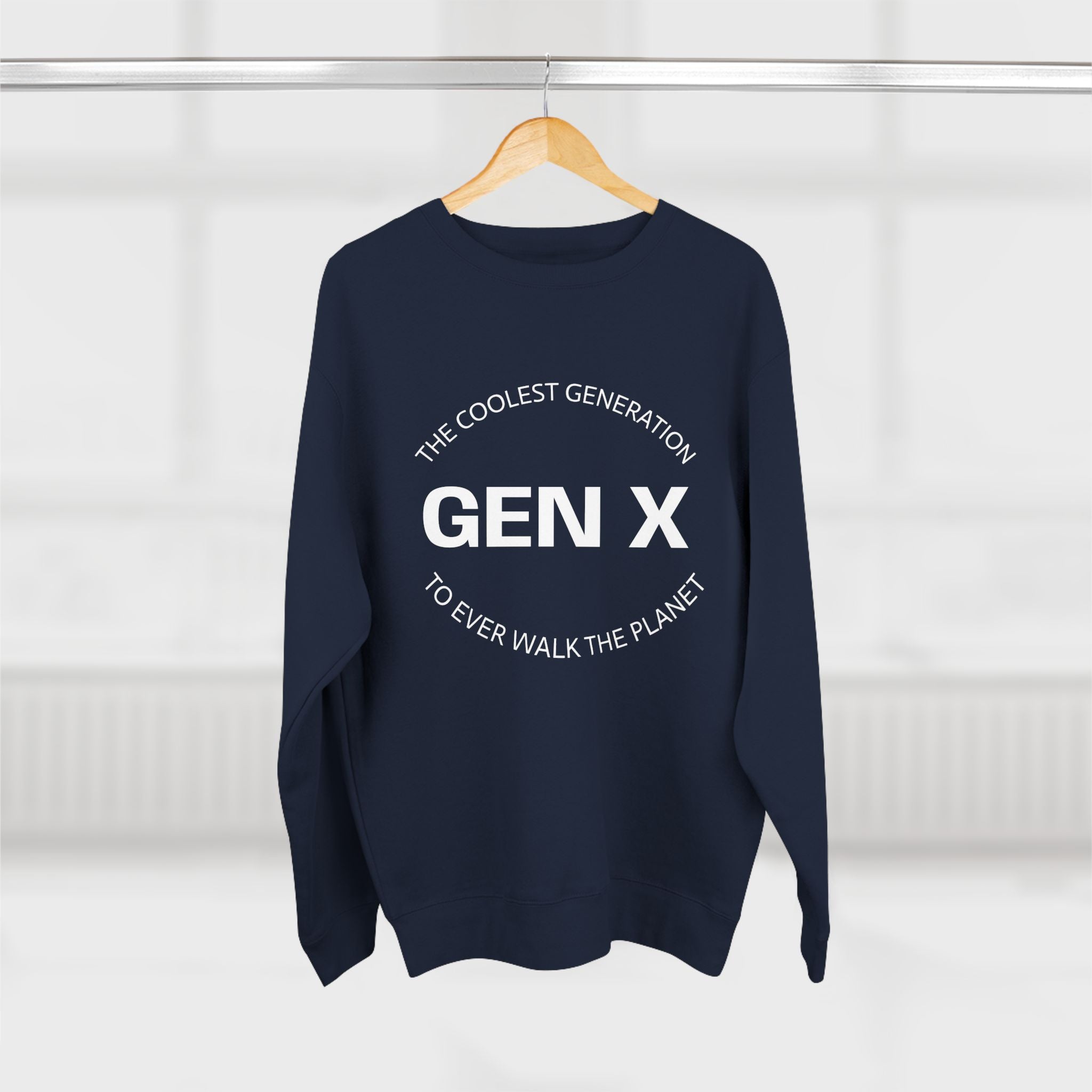 Gen X Sweatshirt, Unisex Crewneck, Nostalgic Gen X Apparel, Coolest Generation Gift, Vintage Style Sweatshirt