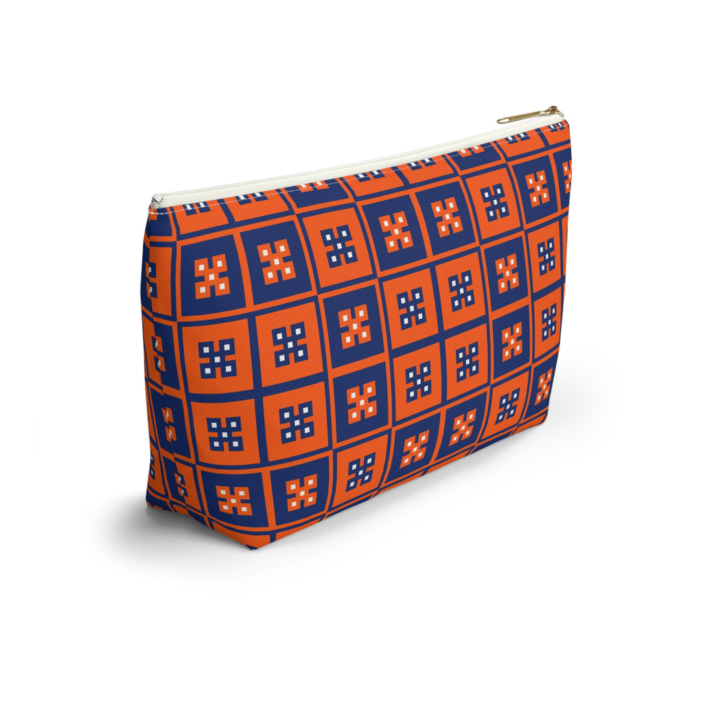Vibrant T-bottom Accessory Pouch for Essentials, Makeup Organizer, Travel Bag, Gift for Friends, Eco-friendly Design