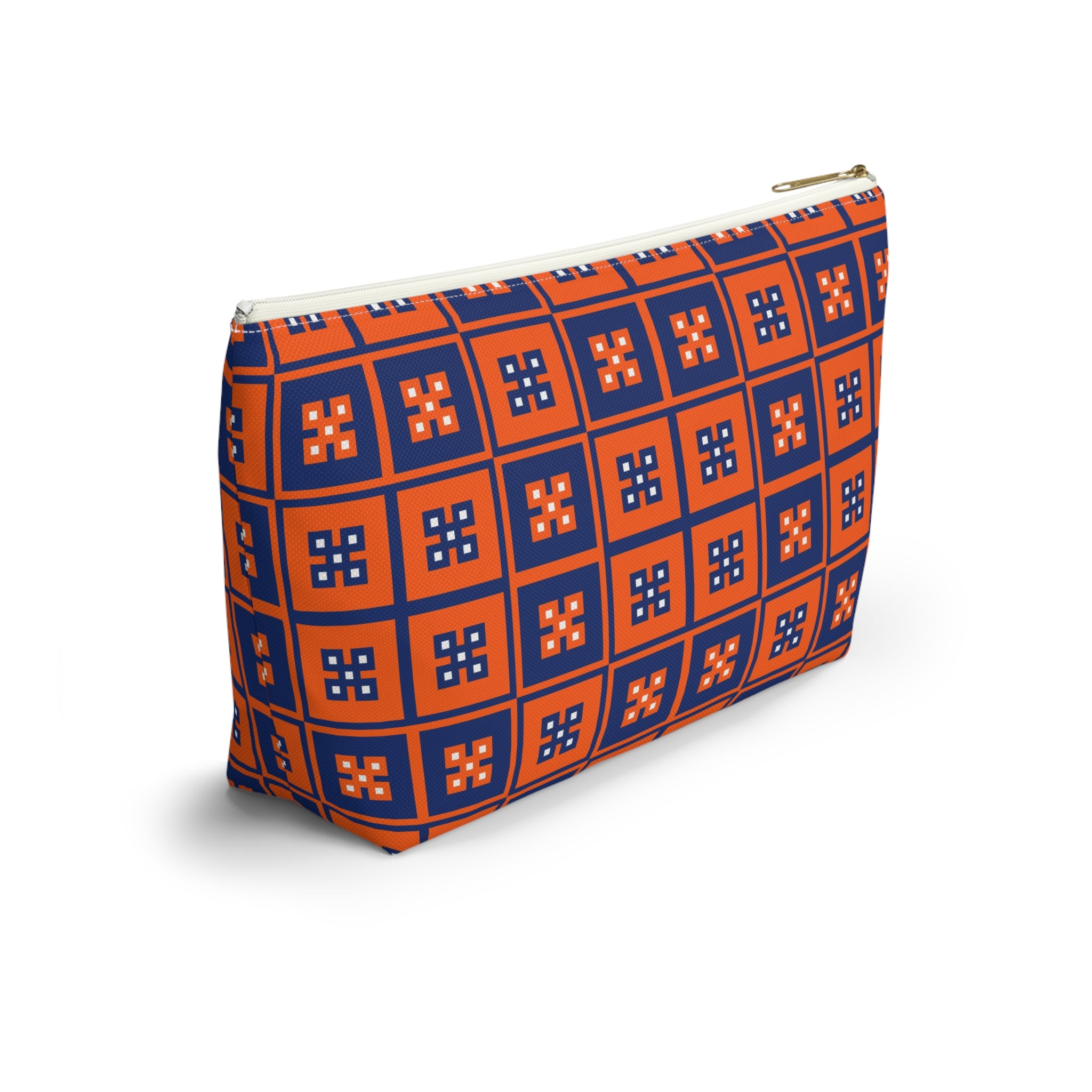 Vibrant T-bottom Accessory Pouch for Essentials, Makeup Organizer, Travel Bag, Gift for Friends, Eco-friendly Design