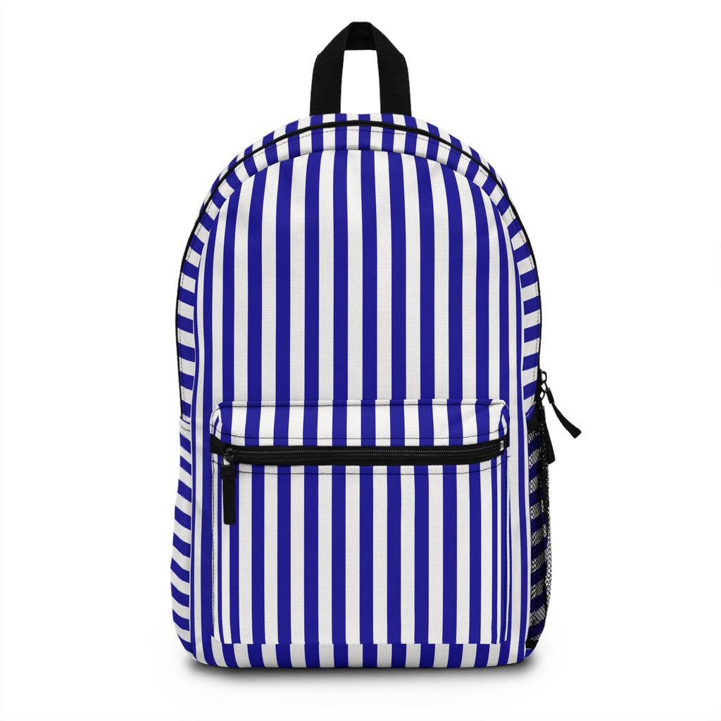Stylish Striped Backpack, Casual Daypack, Trendy School Bag, Beach Tote, Travel Backpack, Gift for Students