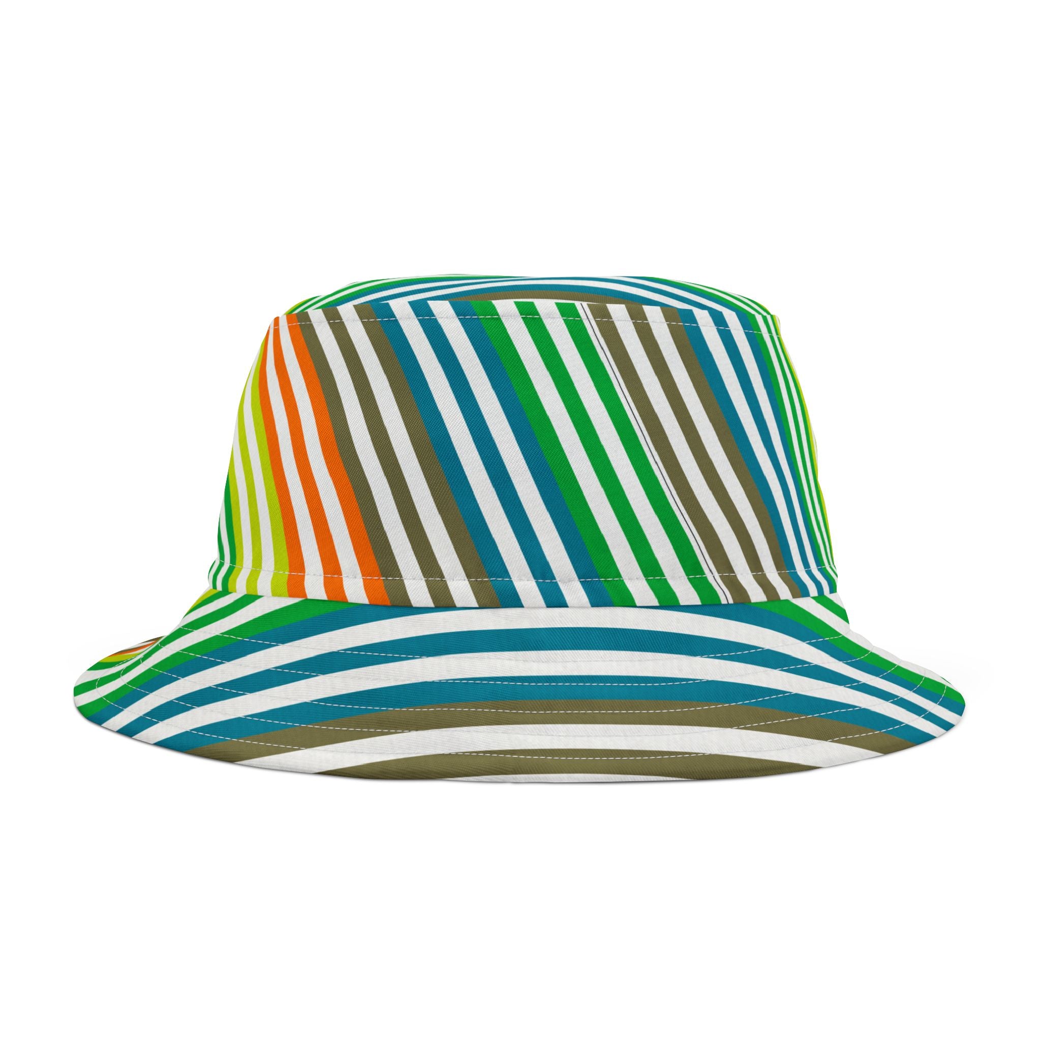 Vibrant Striped Bucket Hat, Fashionable Summer Accessory, Unisex Hat for Outdoor Adventures, Festival Headwear, Gift Idea for Nature Lovers