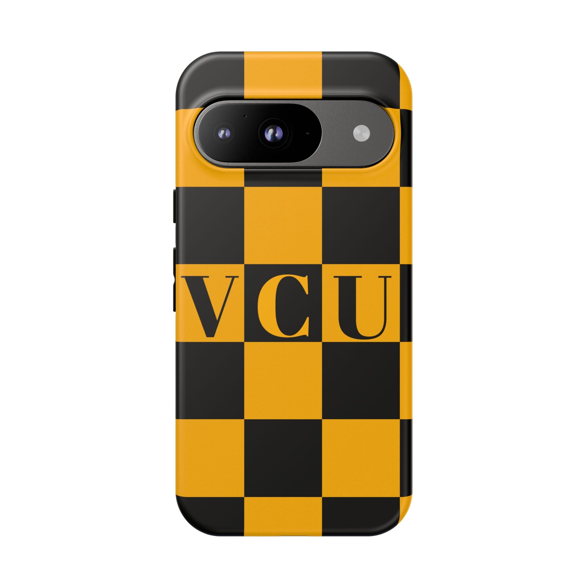 VCU Checkered Phone Case, Tough Cases for VCU Fans, College Student Gear, Sports Team Accessory, Unique Gift Idea