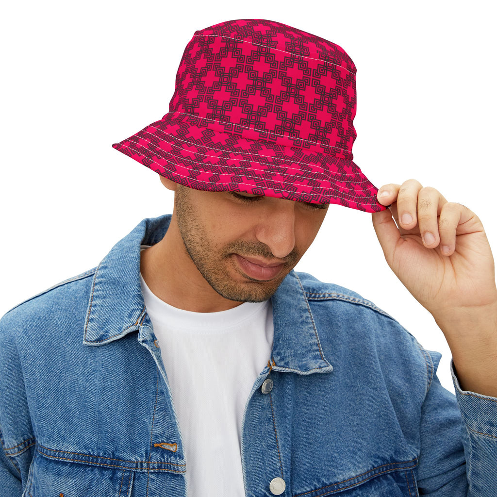 Vibrant Patterned Bucket Hat, Outdoor Accessory, Vacation Wear, Festival Style, Summer Fashion, Gift for Her