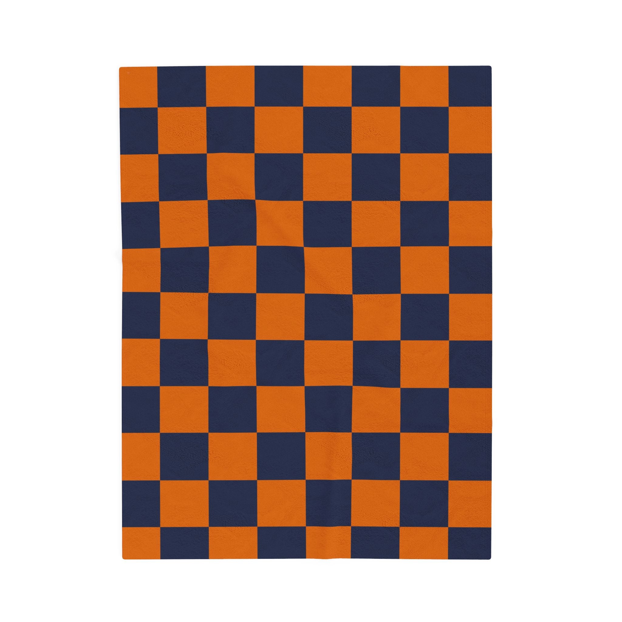 Cozy Checkerboard Plush Blanket – Ideal Gift for Home, Warmth, Comfort, Fall Decor, Halloween, Sports Enthusiasts