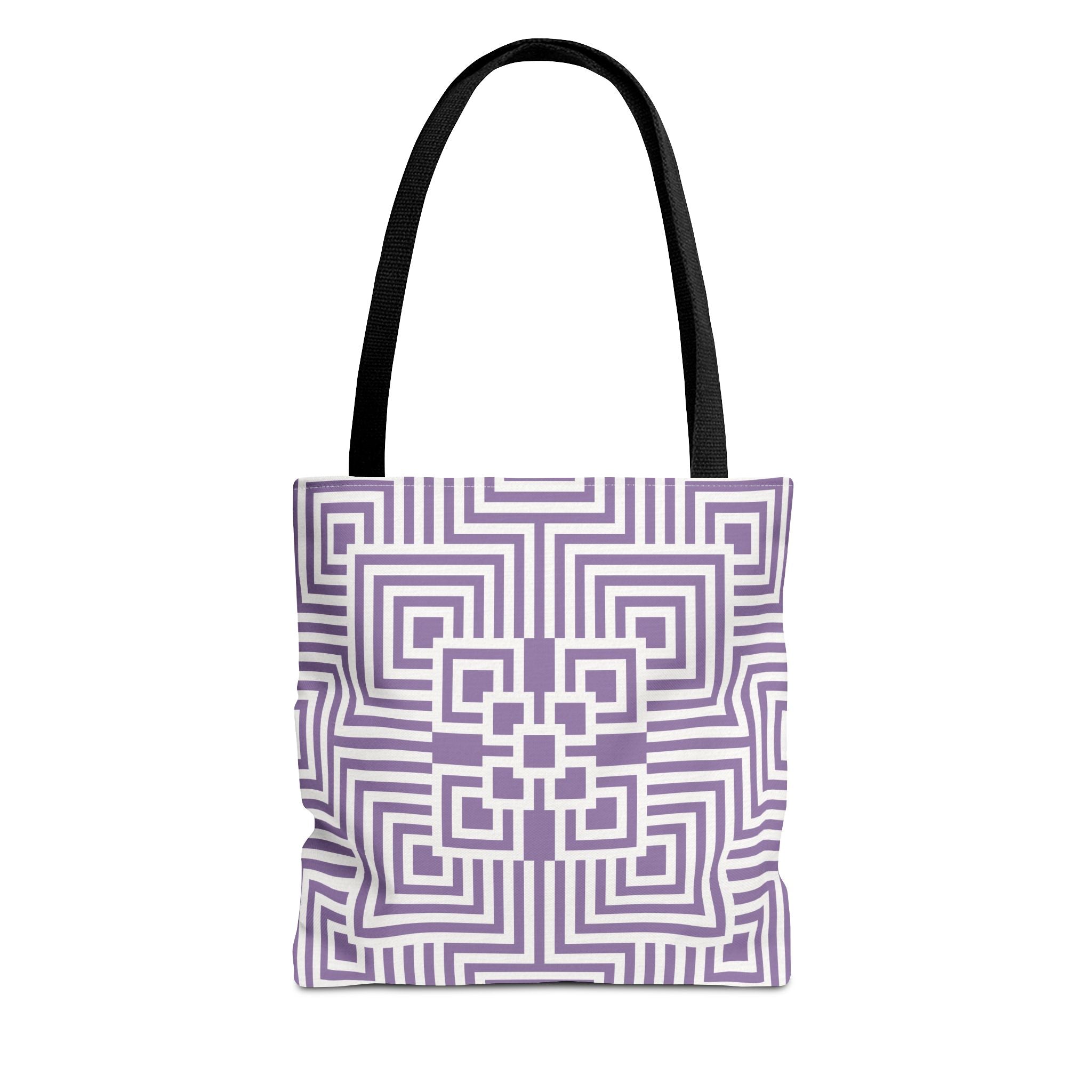 Geometric Pattern Tote Bag - Stylish Reusable Shopping Bag, Eco-Friendly Gift, Fashion Accessory, Purple Art Design, Everyday Use