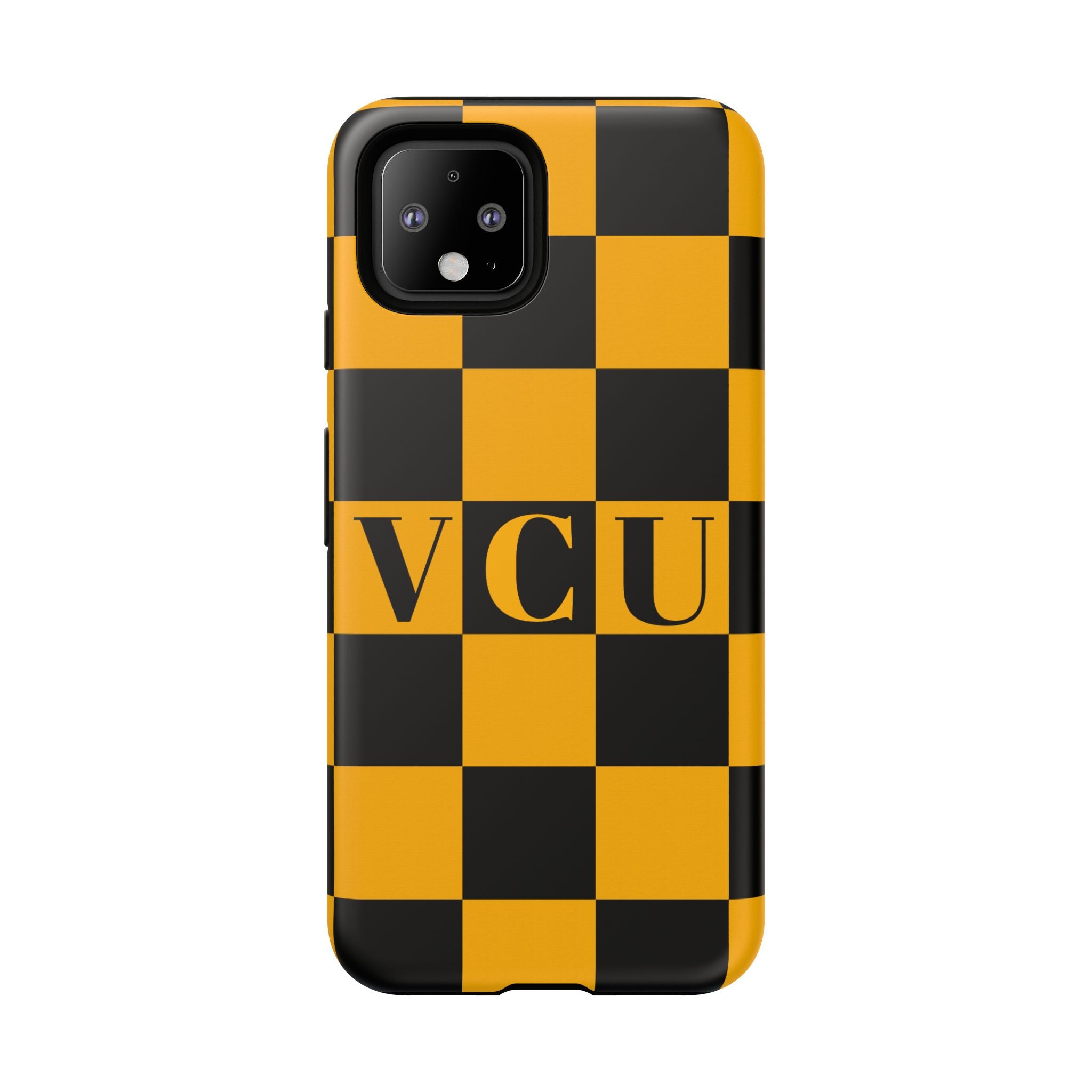 VCU Checkered Phone Case, Tough Cases for VCU Fans, College Student Gear, Sports Team Accessory, Unique Gift Idea