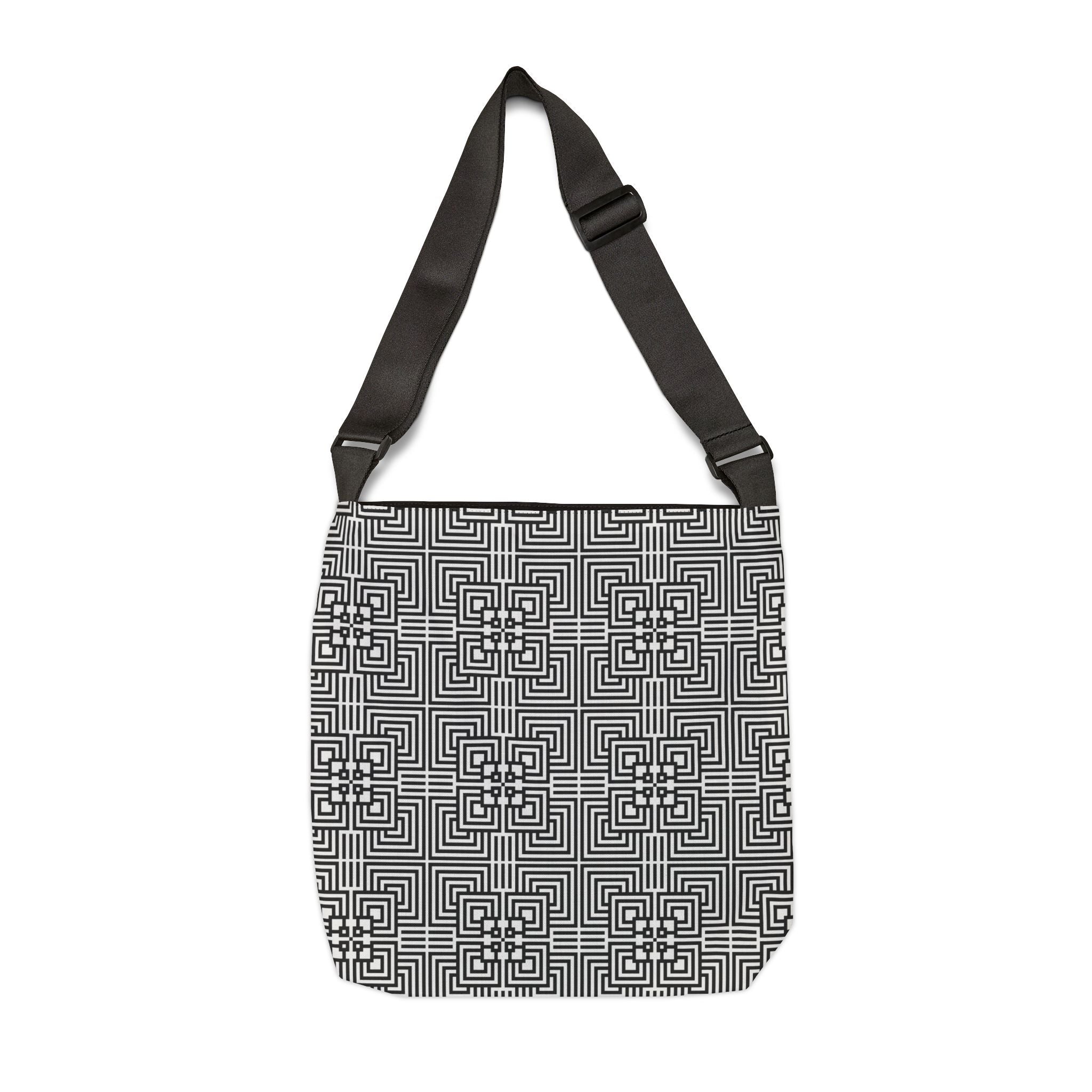 Stylish Adjustable Tote Bag, Modern Bag, Everyday Use, Travel Companion, Fashionable Gift, Graphic Design Accessory