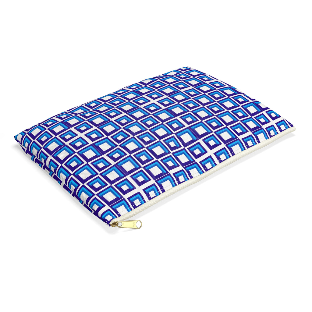 Chic Geometric Accessory Pouch, Colorful Makeup Bag, Cosmetic Organizer, Gift for Her, Travel Essentials