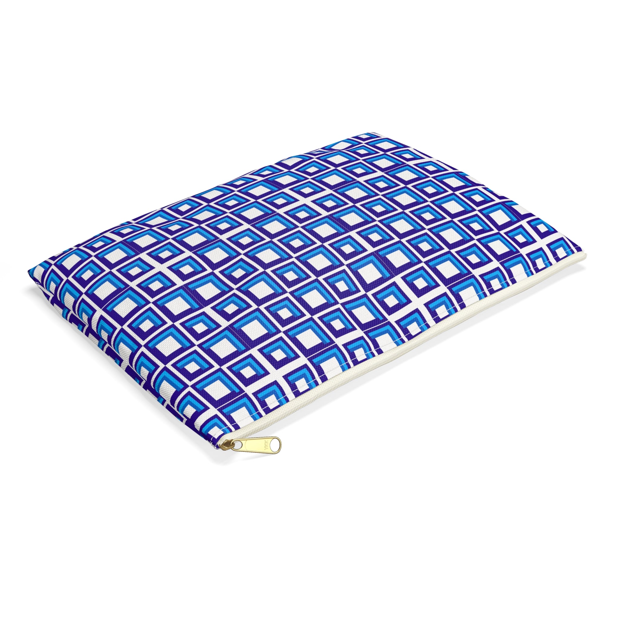 Chic Geometric Accessory Pouch, Colorful Makeup Bag, Cosmetic Organizer, Gift for Her, Travel Essentials